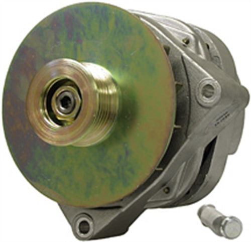 Alt GM CS144 Powermaster Chrome 200A 6 grv Pulley/Baffle for Hummer 6.5 1996-'04 Plus Others 1-Wire or OE Hookup