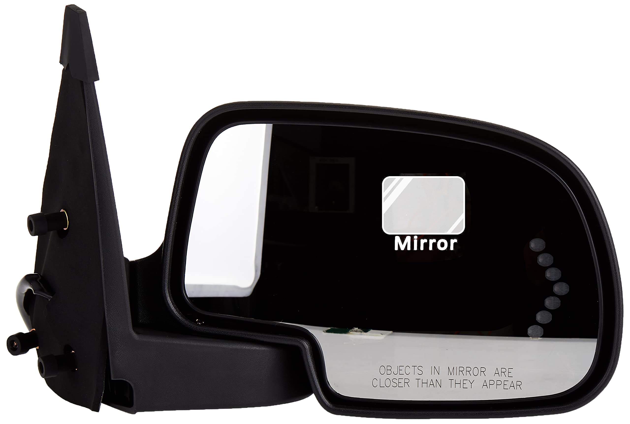 Fit System Passenger Side Mirror 62133G for Escalade, Yukon, Silverado, Sierra, Suburban, Tahoe, Denali/XL, Silverado/Sierra Classic, blk/PTM Cover, Arrow Signal, Heated Power