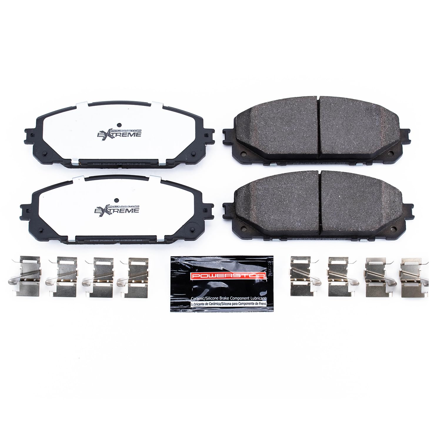 Z36-1843 Power Stop Front Z36 Truck & Tow Carbon Fiber-Ceramic Brake Pads with Hardware For Jeep Cherokee 2016-2022 [Model Specific]