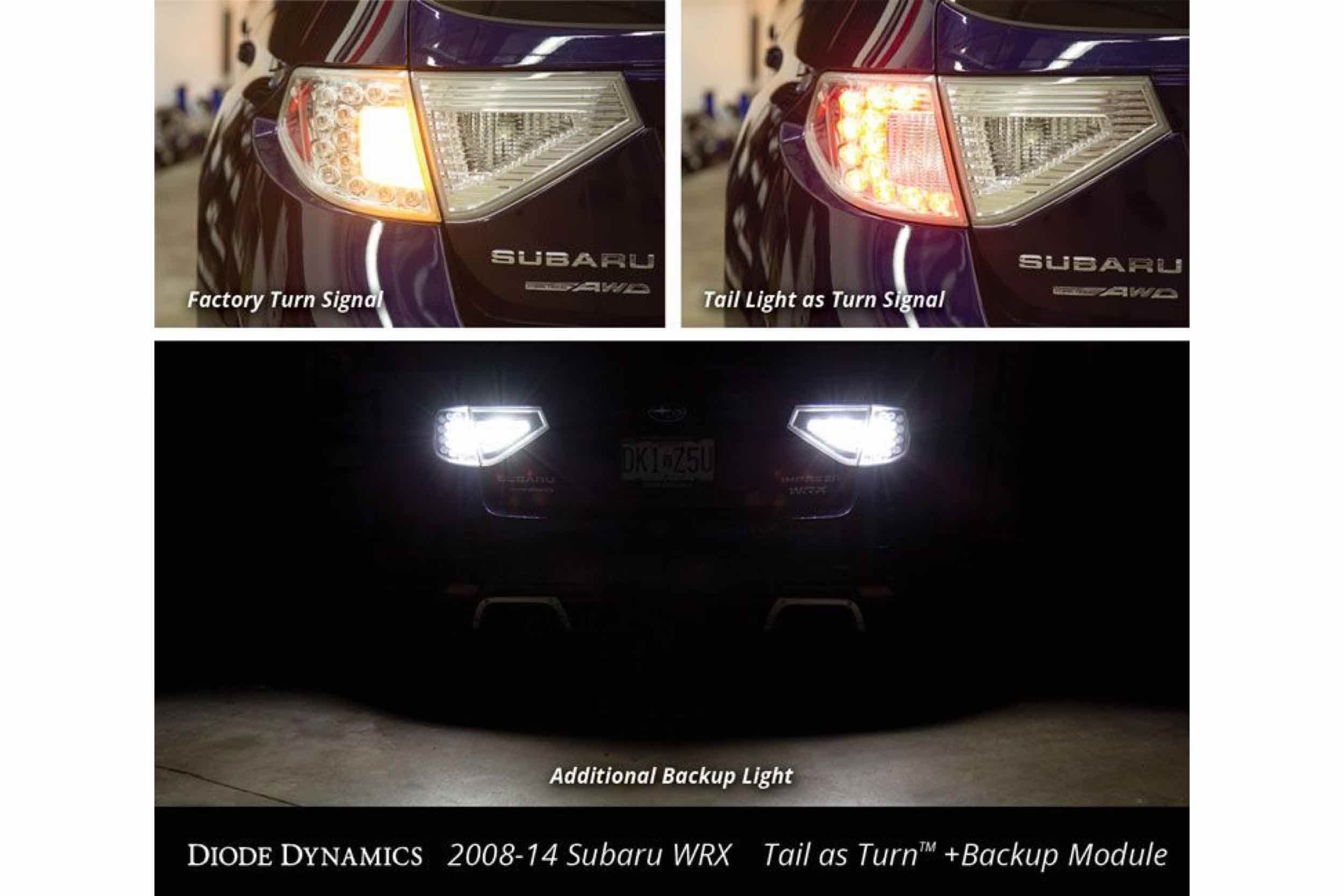 Tail as Turn 2008-2014 Subaru WRX/STi Hatchback Diode Dynamics