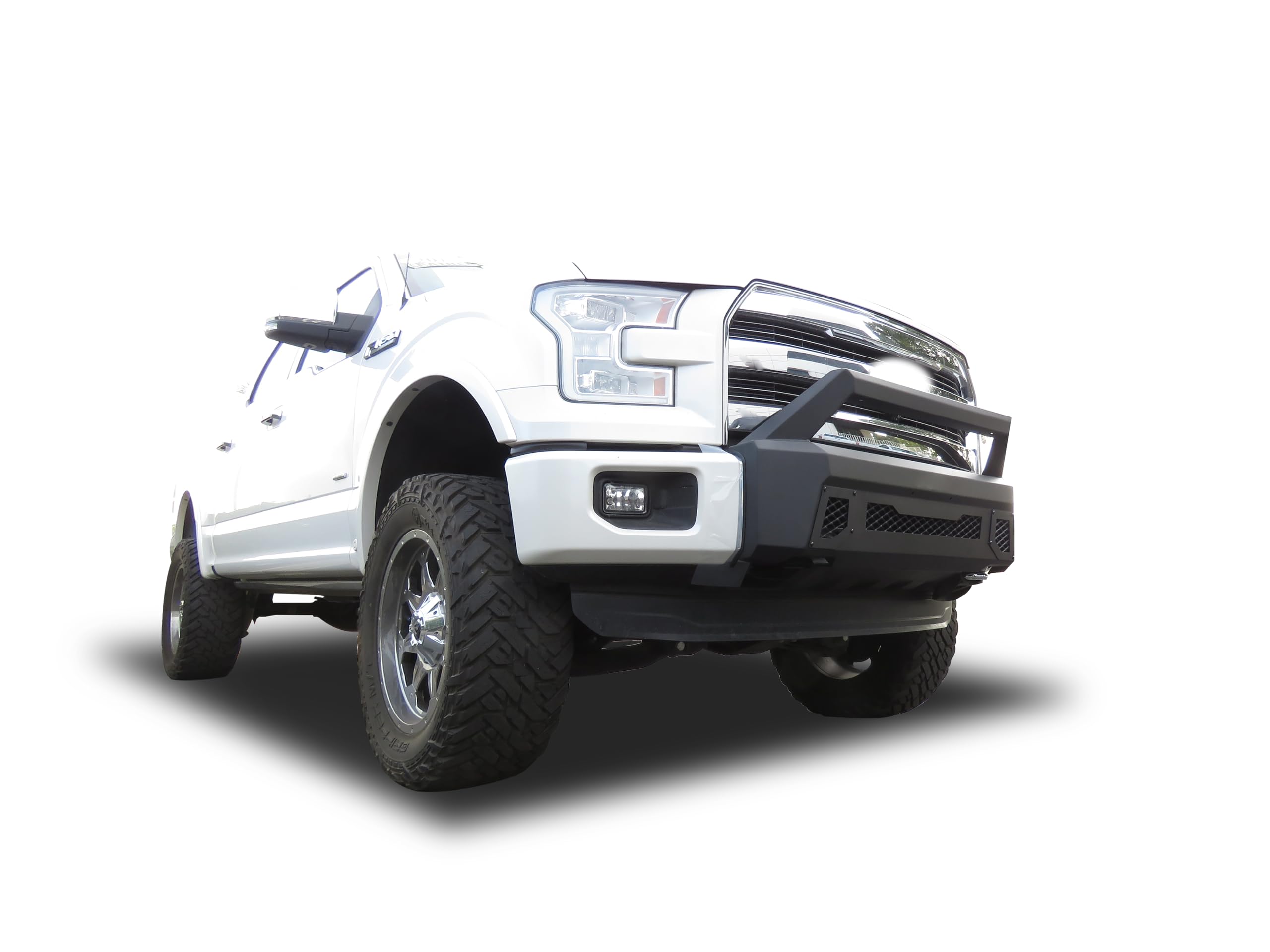 Armour III Black Horse Light Duty Front Bumper Textured Black Compatible with 2015-2017 Ford F-150-AR3LD40NL