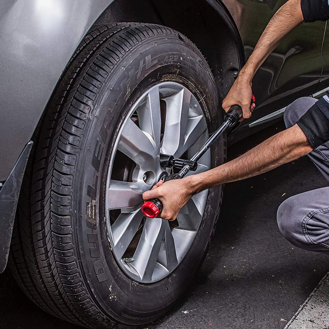 Powerbuilt Universal Billy Club Lug Wrench, Change Vehicle Tires Fast, Break Loose Lug Nuts, Emergency Car Roadside Services - 642250 Large