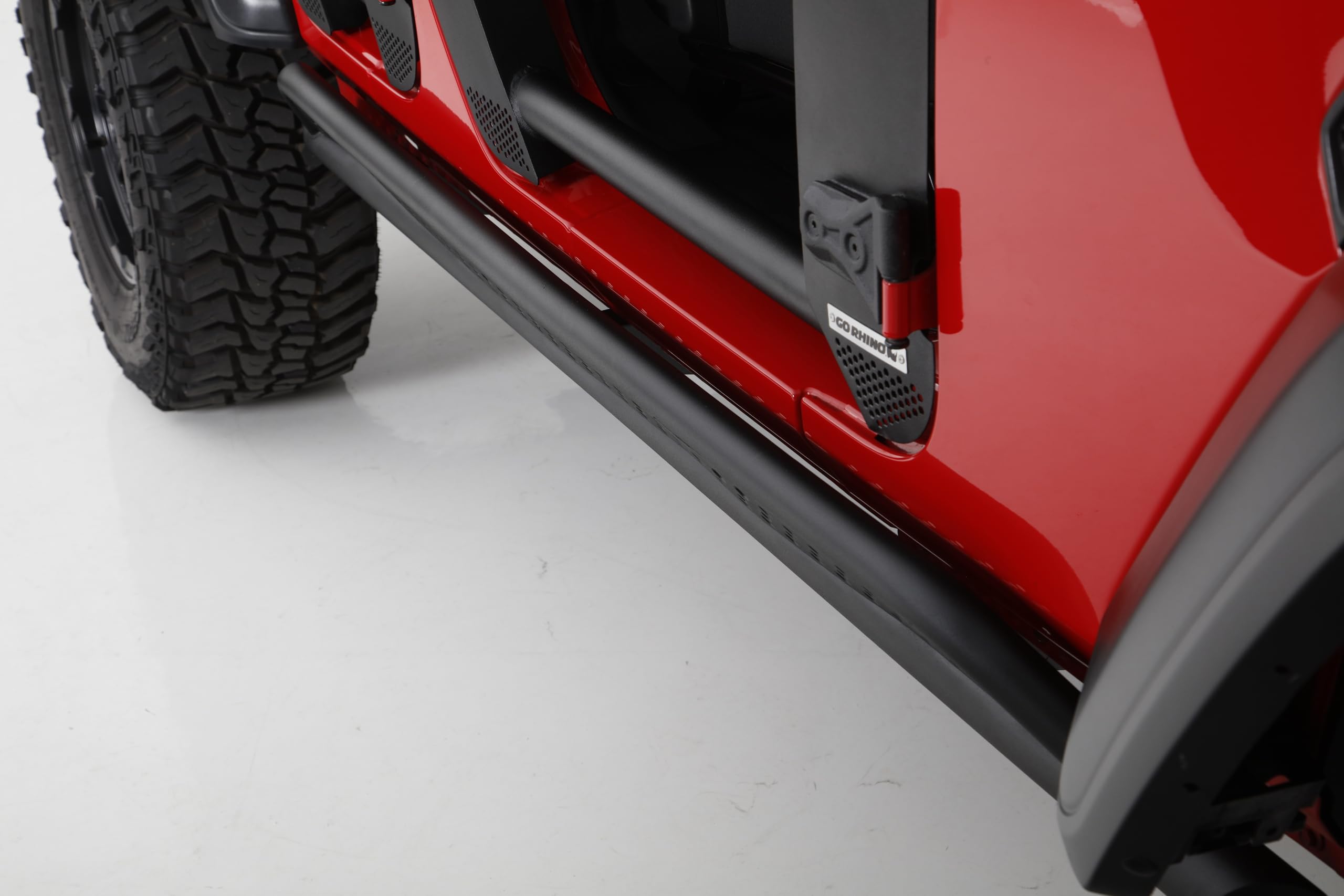 Frame Mount Go Rhino Steel Sliders | Mild Steel, Textured Black | FS4425T | Fits 2014-2024 Toyota 4Runner (SR5, SR5 Premium, TRD Pro, Venture, Trail, 40th Anniversary Edition)