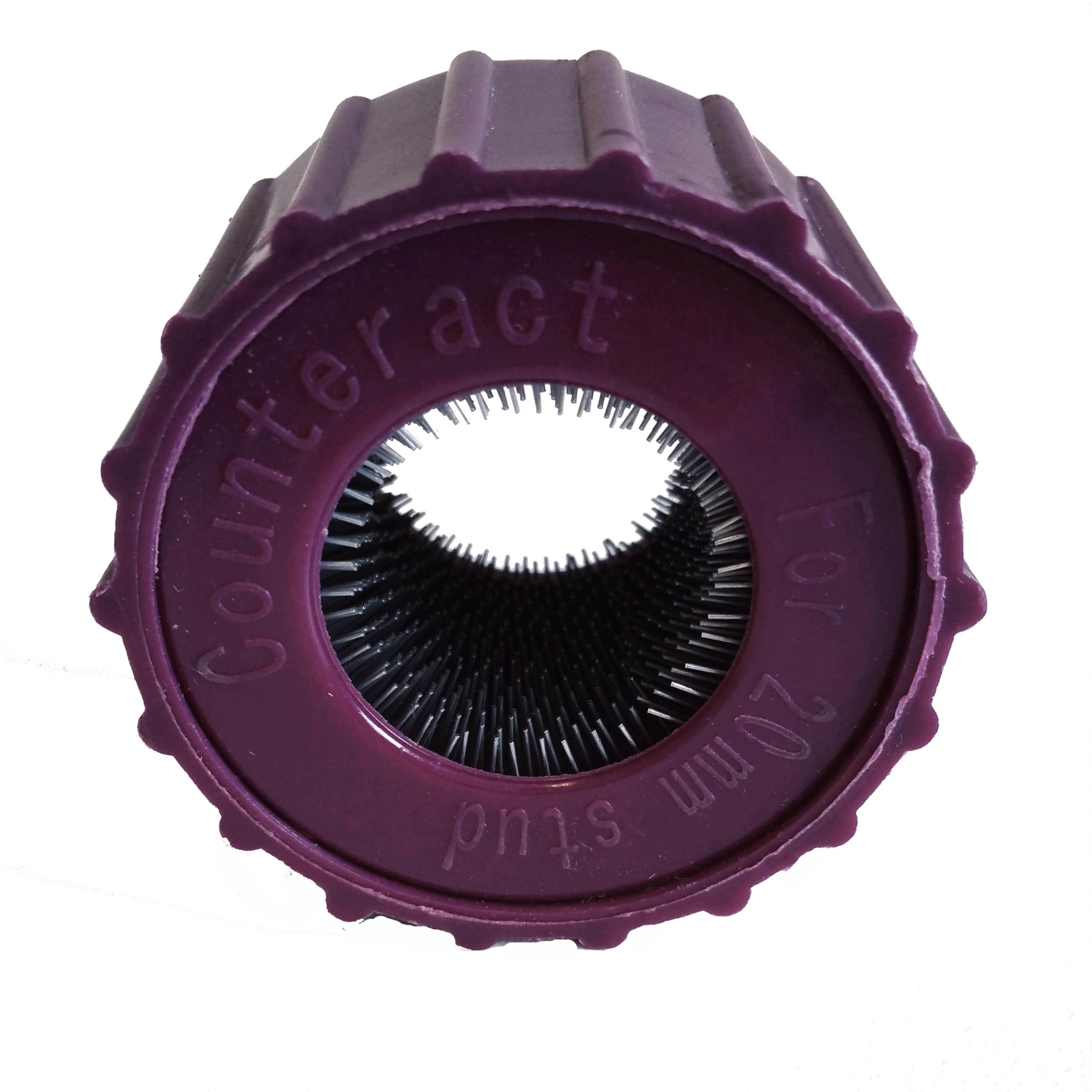 20mm Counteract SBR20 Wheel and Hub Stud Cleaning Tool Inserts for SBCT22, Cleans Surface Rust, Corrosion, Debris on Commercial Trucks, RV's and Bus, 2pk
