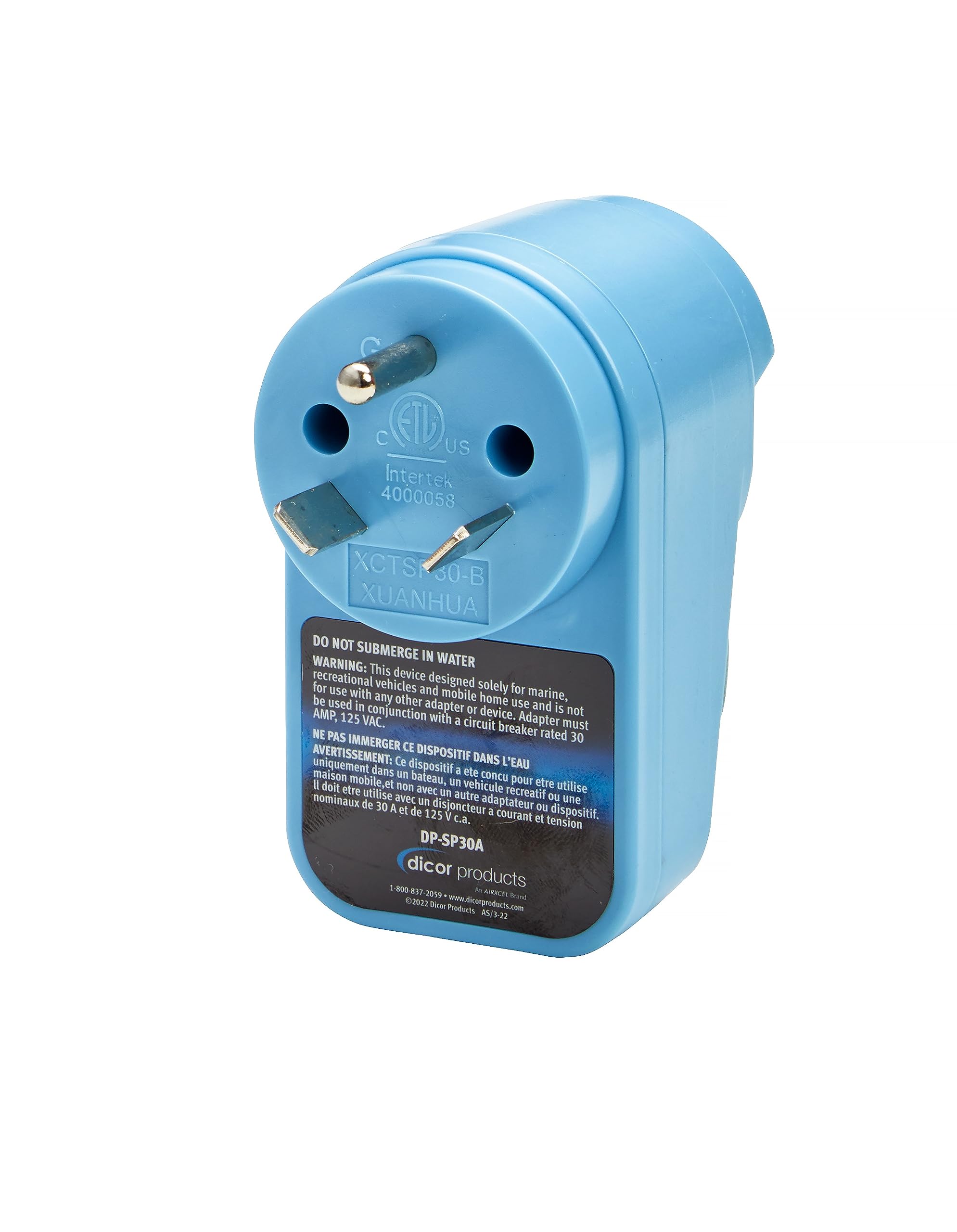 Dicor 30 AMP DP-SP30A Plug RV Surge Protector, 30 amp, 125 VAC Plug