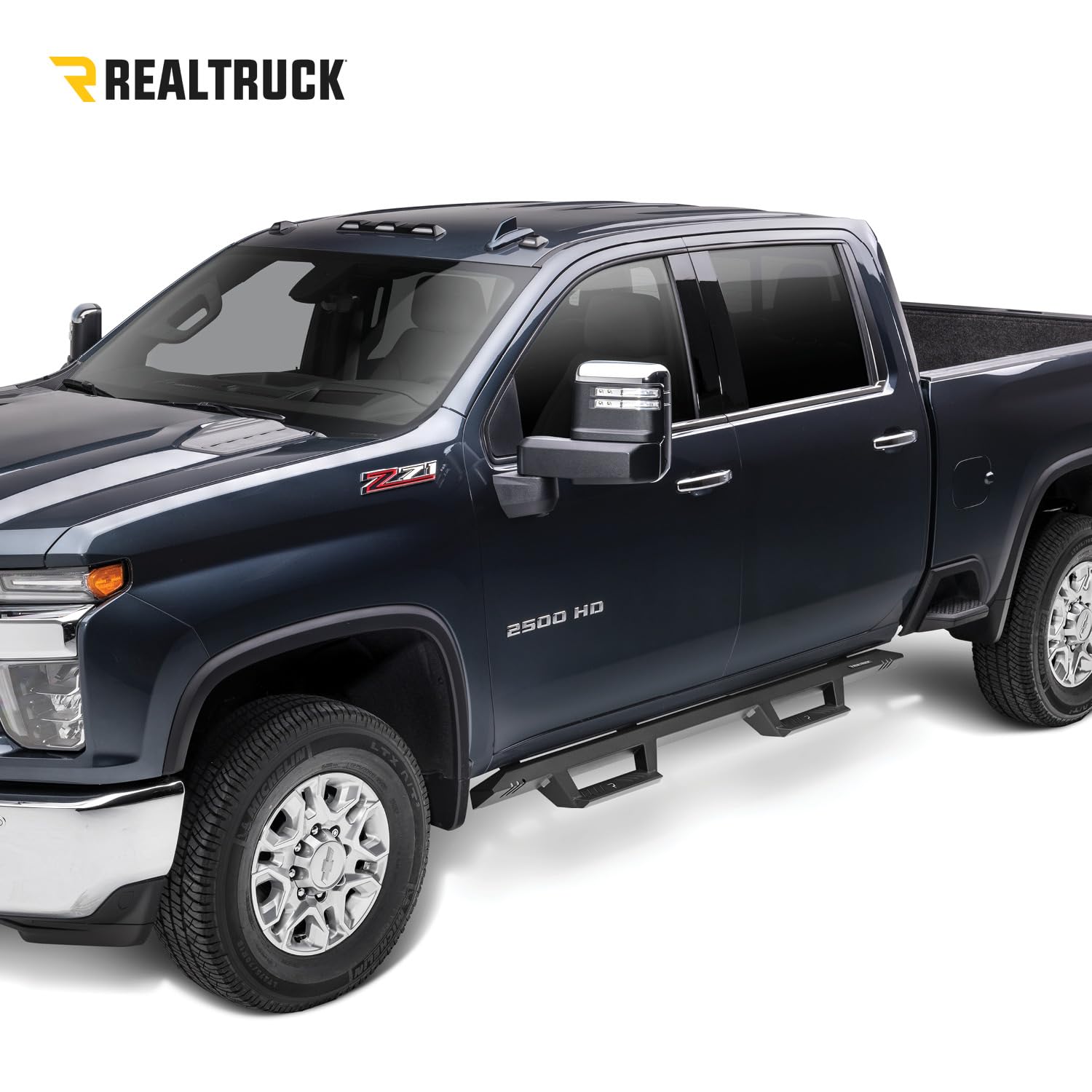 EpYx Steps N-Fab | Textured Black, Cab Length | EXD15CC-TX | Fits 2015.5-2018 Dodge RAM 1500 (Classic Model Only) Crew Cab All Beds, SRW Gas