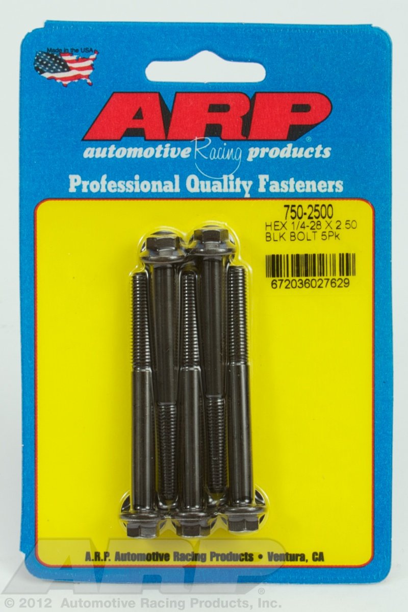Hex ARP (750-2500) Oxide Bolt, Black