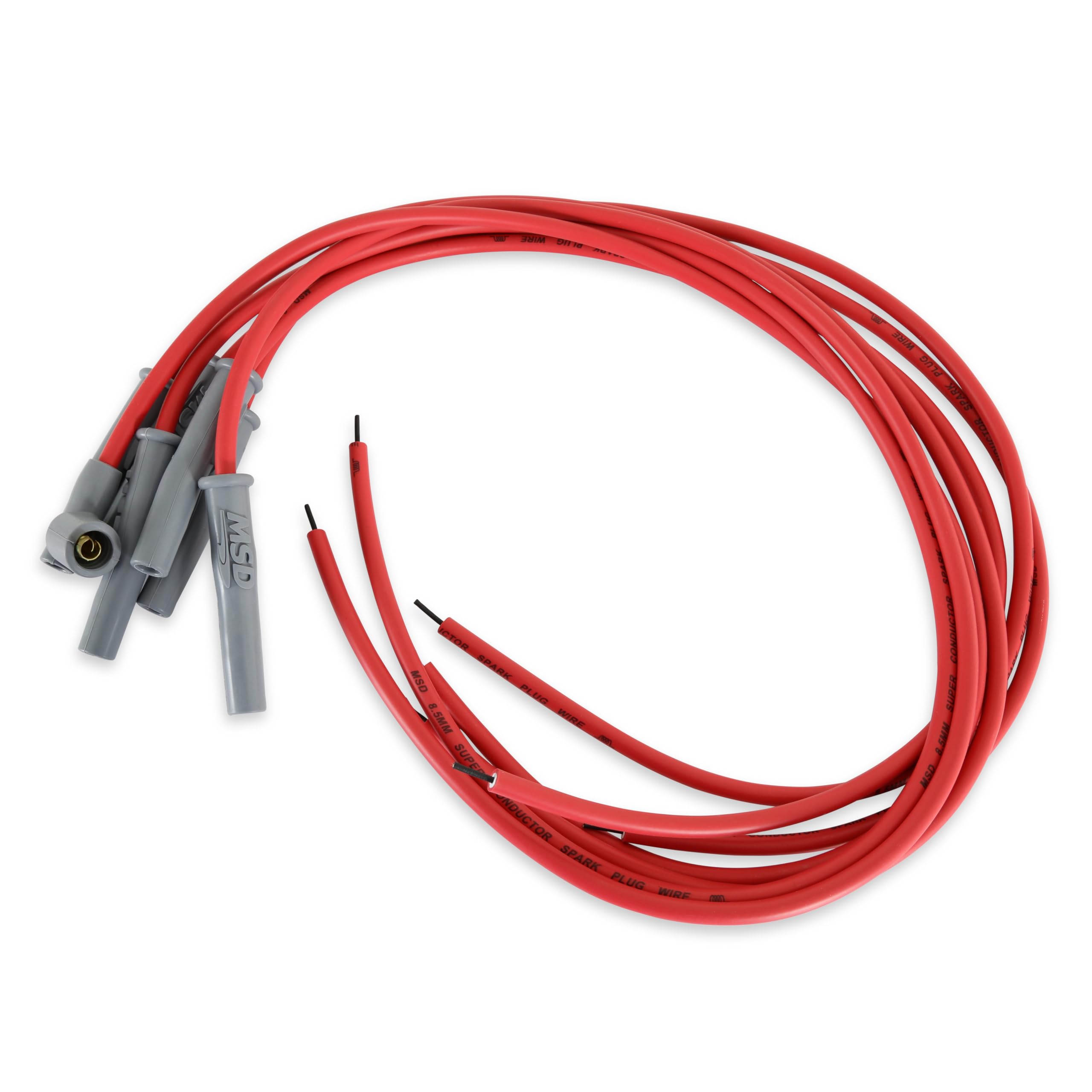 MSD Super Conductor 31179 Spark Plug Wire Set, Multi-Angle Plug, Socket/HEI