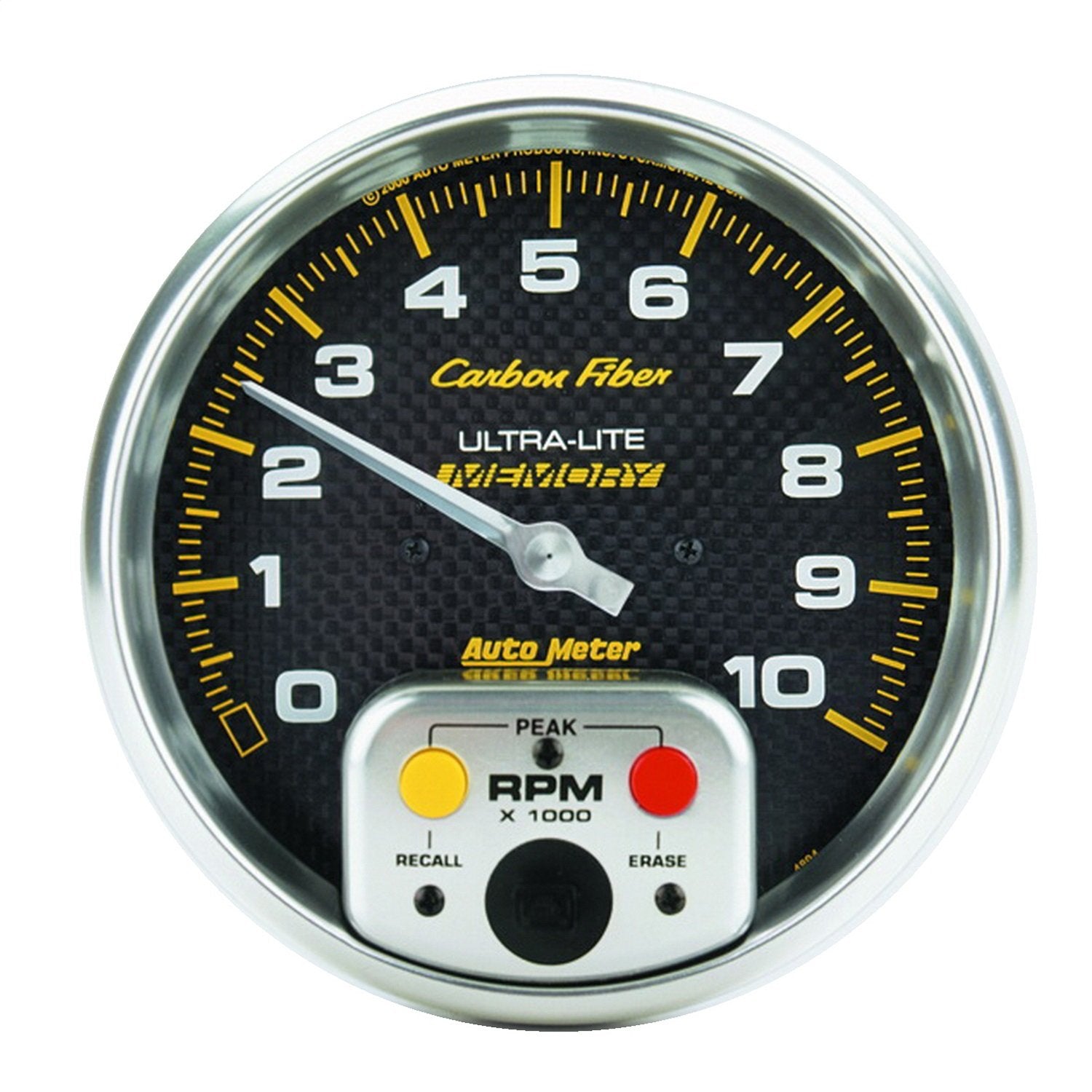 Carbon Fiber Auto Meter 4894 Electric In-Dash Tachometer