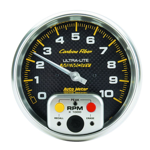 Carbon Fiber Auto Meter 4894 Electric In-Dash Tachometer