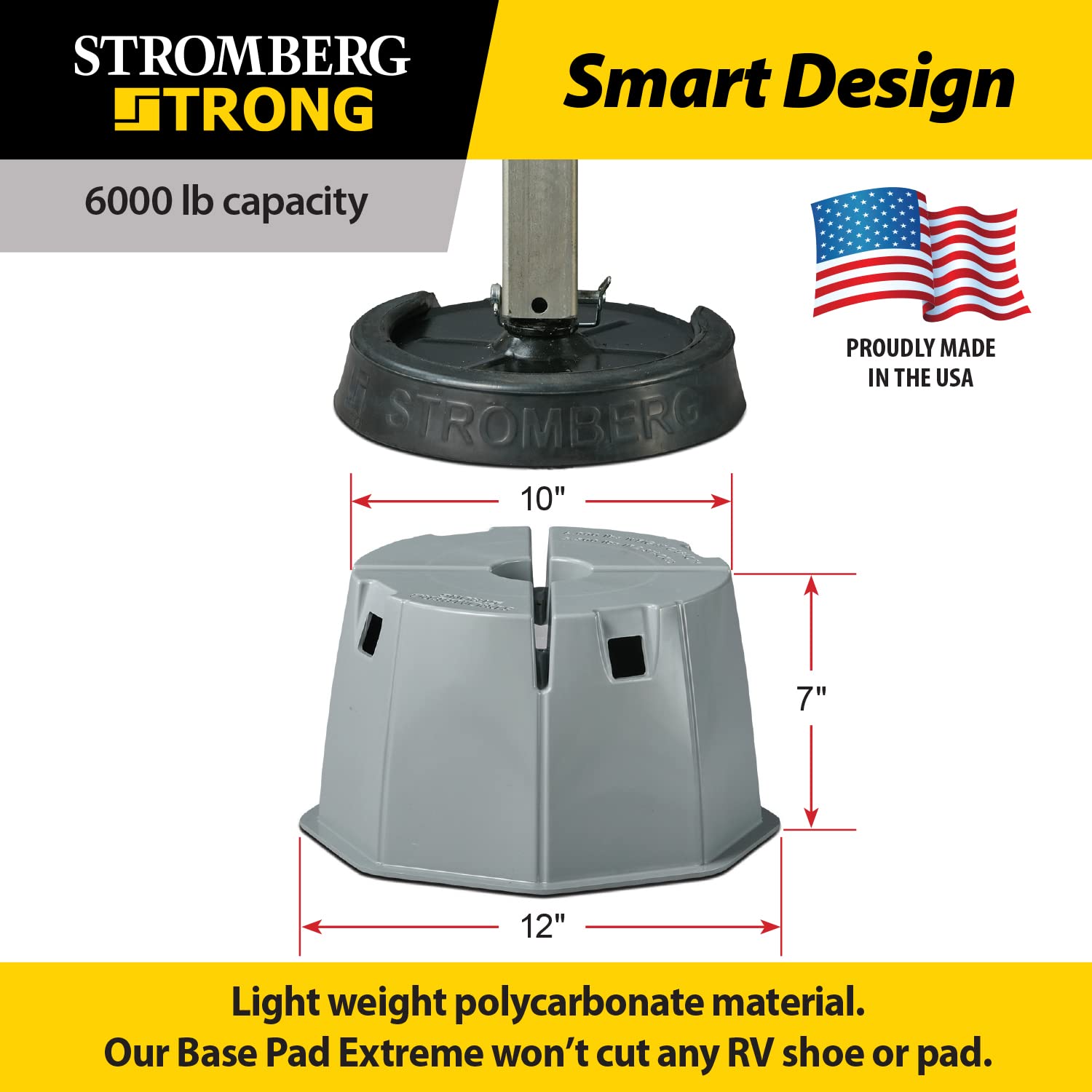Stromberg Carlson Fifth Wheel Leveler Kit JBP-FWKIT - Heavy Duty RV Stabilizer System with Adjustable Heights for Enhanced Stability and Safety