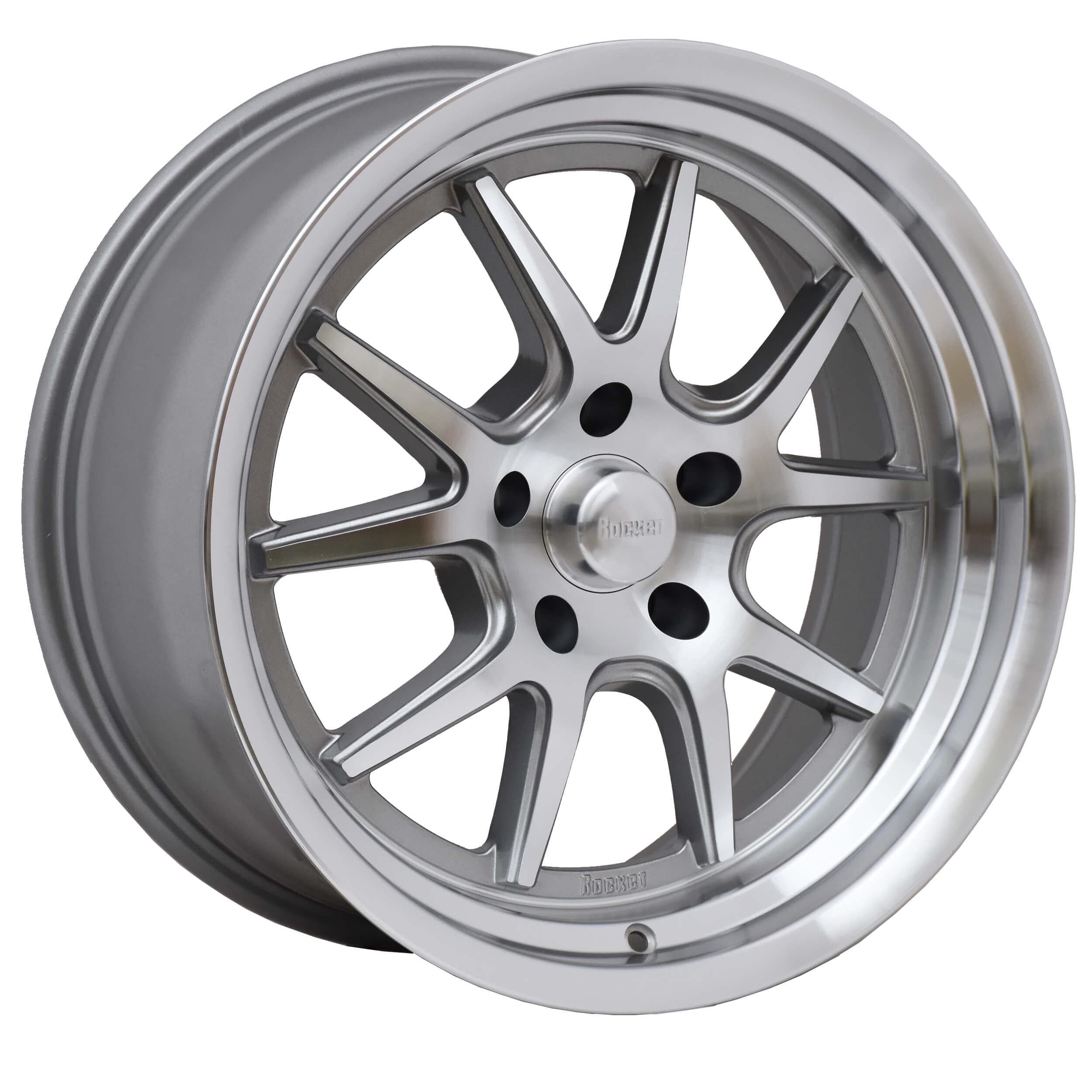 TTR19-896160 Rocket Racing Wheels 18x9 Attack Machined 5x4.75 6.0 bs