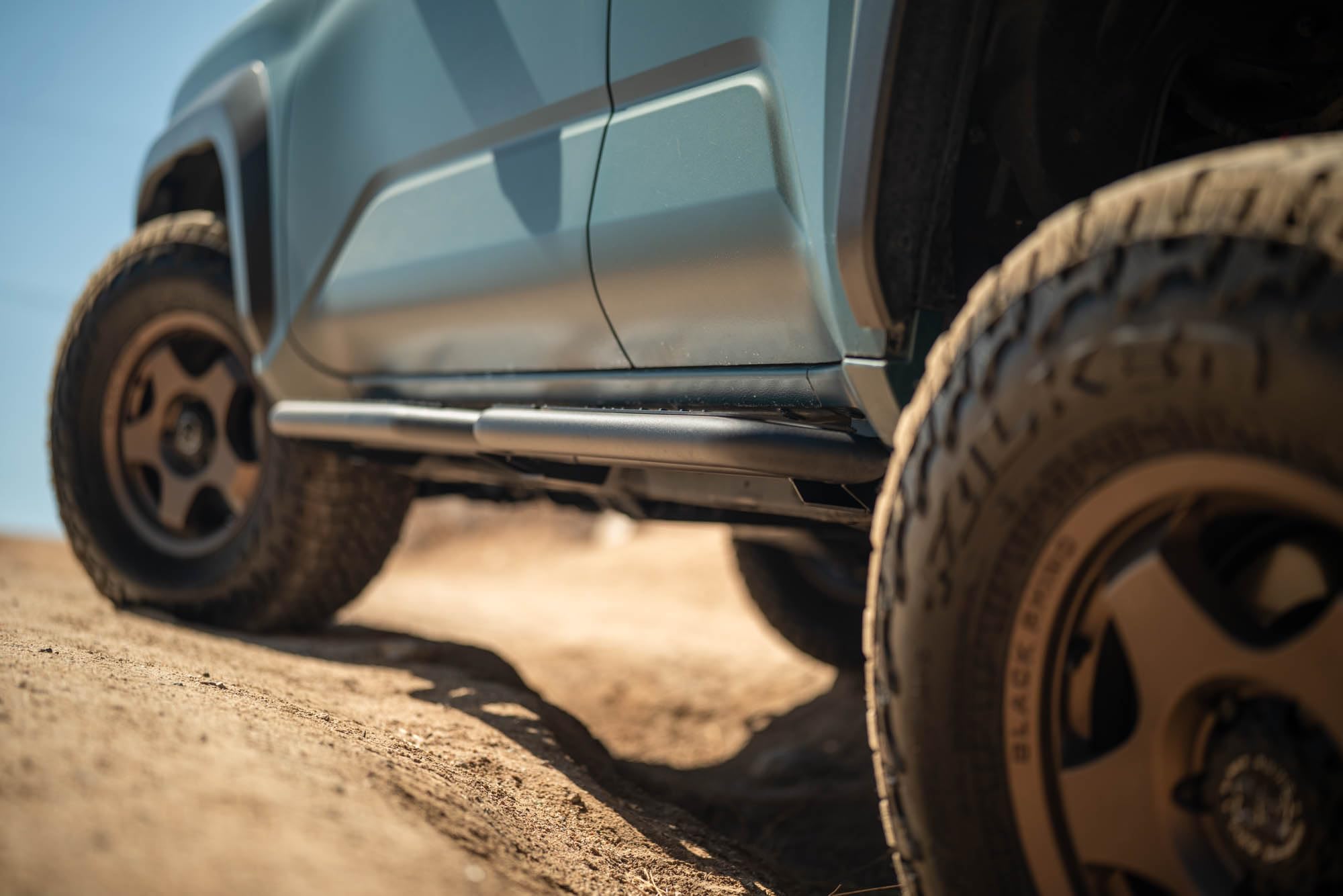 OE Plus DV8 Offroad Side Steps for 2025 Toyota 4Runner | Body/Pinch Weld Mounted Steps | Anti-Slip Design | Provide Protection Against Light Debris | Retain Factory Ground Clearance | Steel