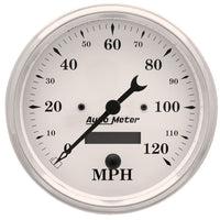 Auto Meter Old Tyme 1689 White Electric Programmable Speedometer