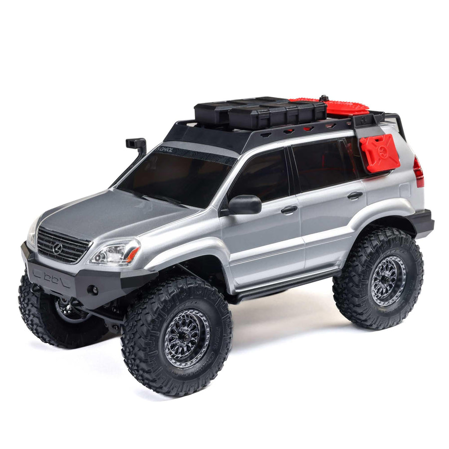 Axial SCX24 RC Truck Lexus GX470: 1/24 4WD RTR (Everything Needed to Run is Included), Silver, AXI-1532T2