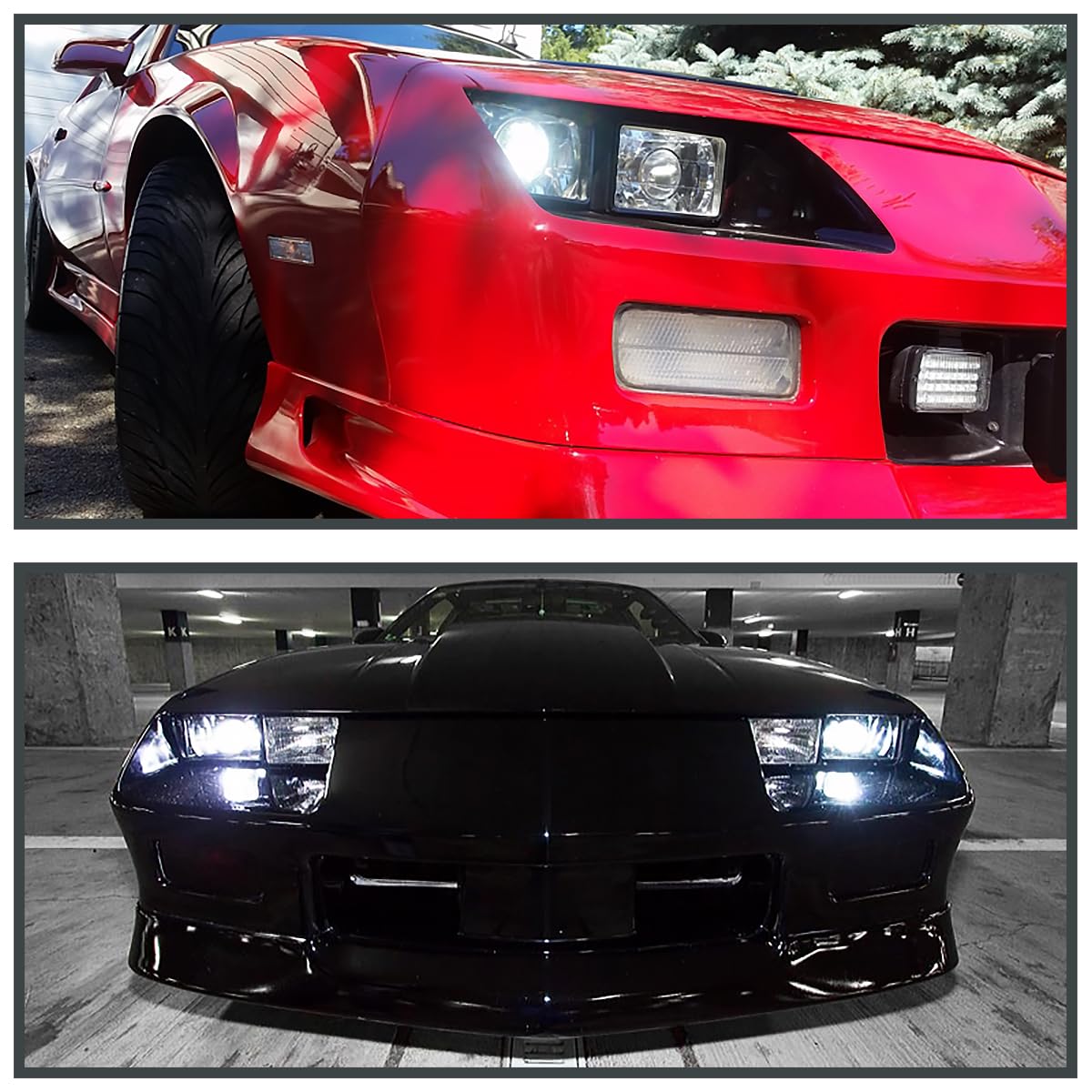 4X6 Chrome Projector Headlights SPEC-D TUNING Head Light Assembly Car Equipped with Left + Right Pair Headlamps Assembly