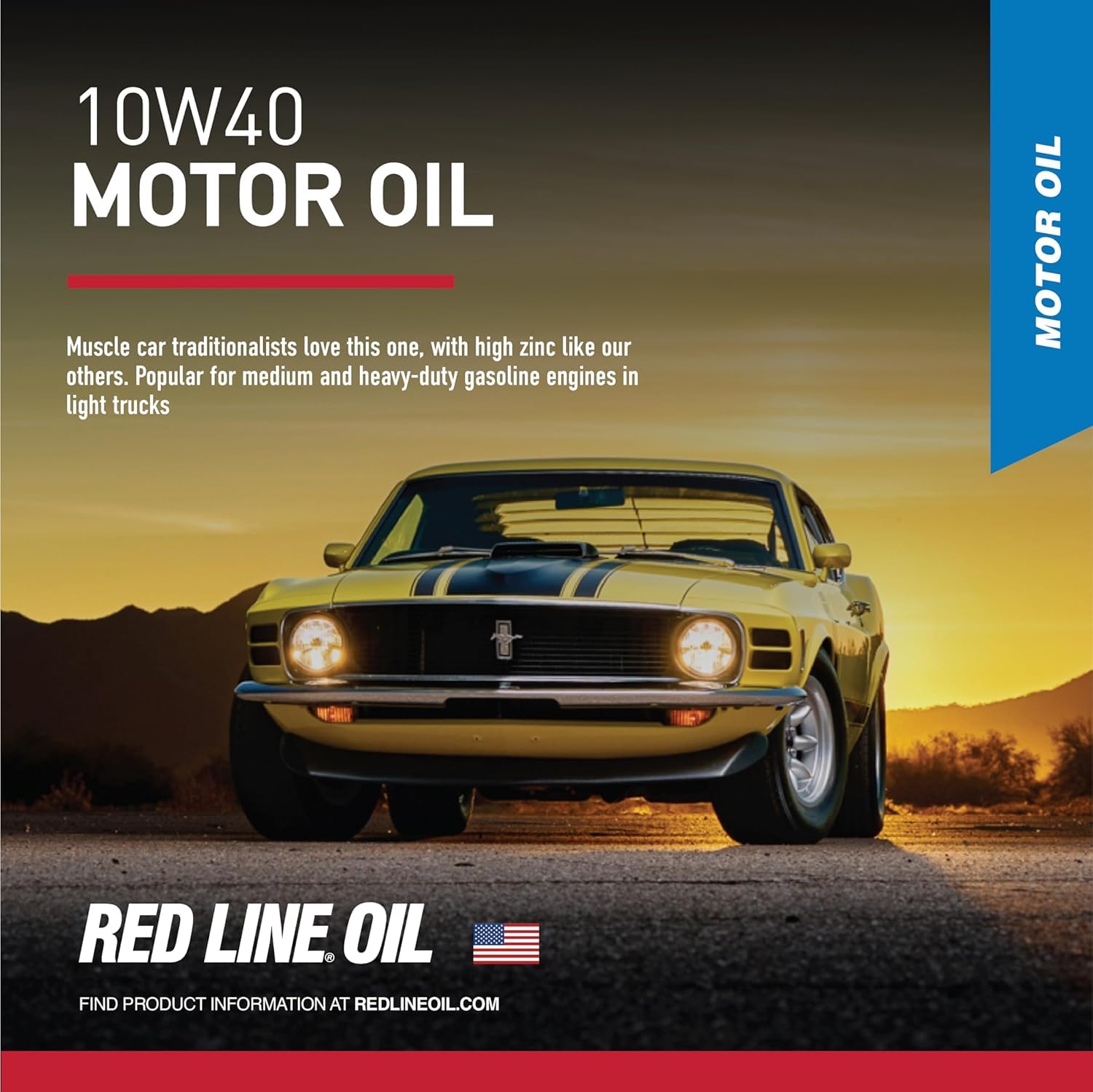 Red Line 10W40 SAE Fully Synthetic Motor Oil - 5 Gallon