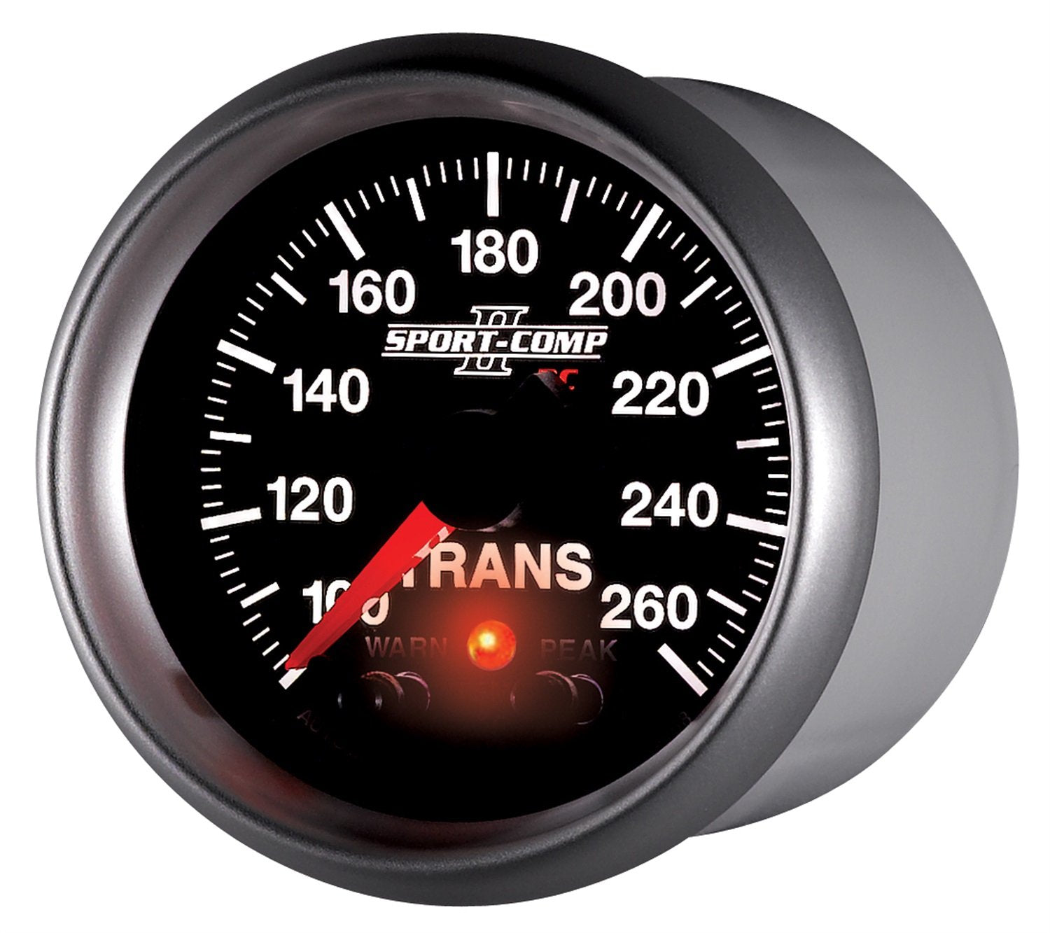 Auto Meter 3658 2-1/16" Full Sweep Electric 100-260 F Transmission Temperature Gauge