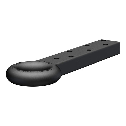 CURT Black Steel Pintle Hitch 48510 Lunette Ring 3-Inch ID, 22,000 lbs