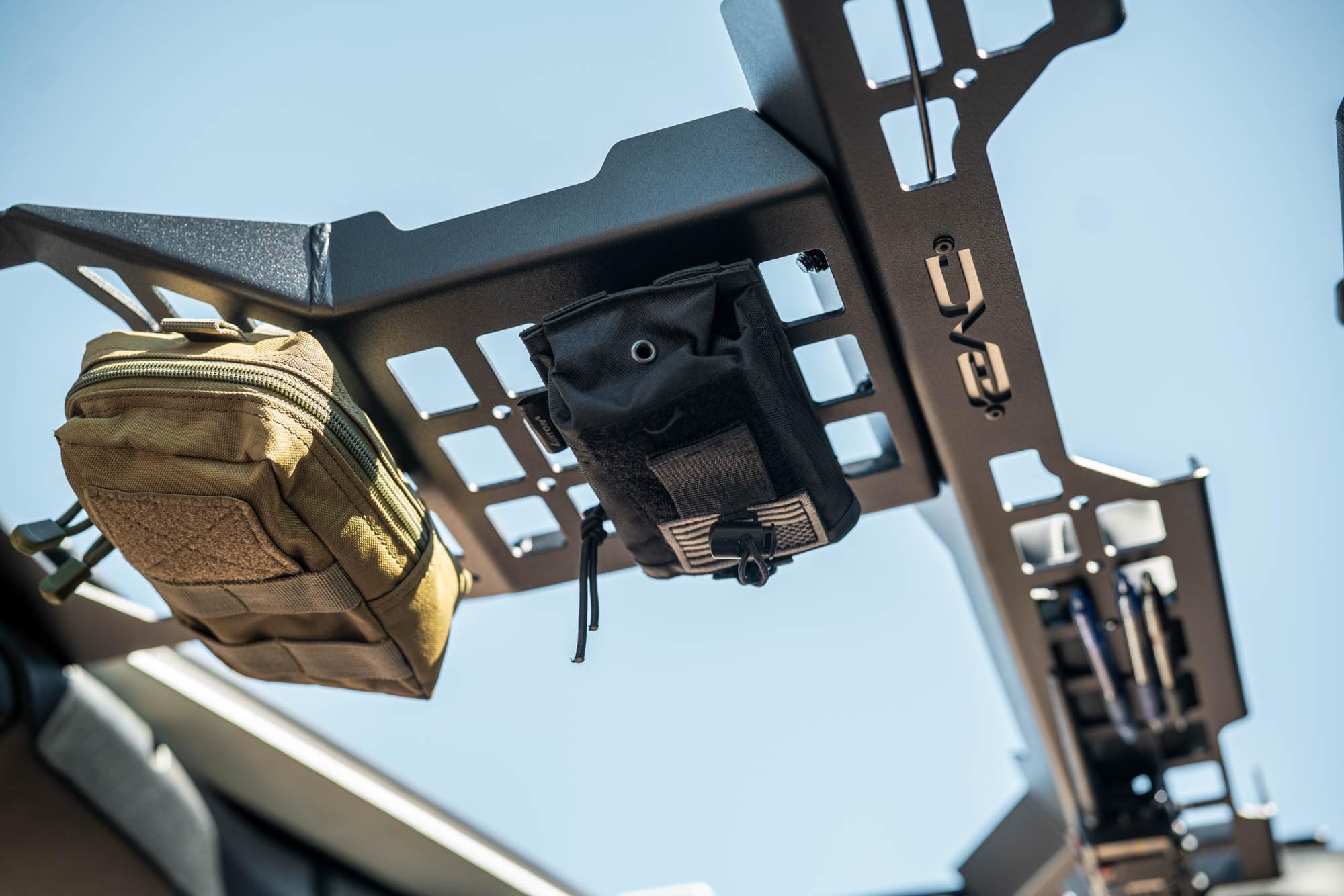 Offroad DV8 Overhead Molle Panel for 2018-2025 Jeep Wrangler & Gladiator | Provides Secure Storage for Your Off-Road & Daily Gear | Rigid Fitment | Black Powder Coated Finish | Durable Steel Design
