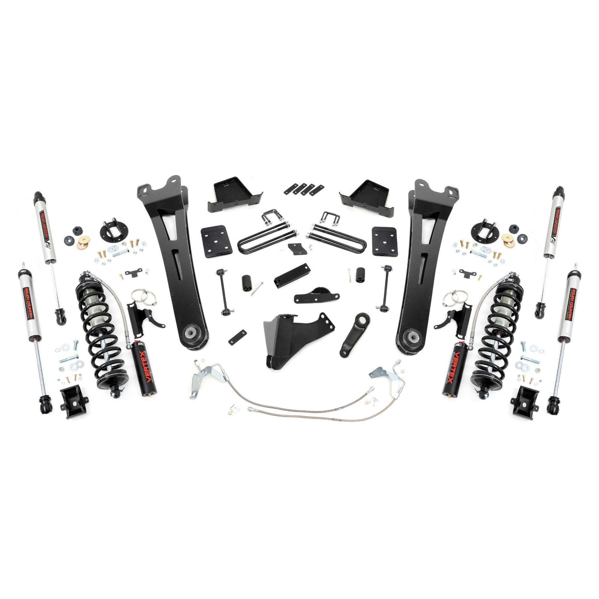 6" Rough Country Coilover Lift Kit for 08-10 Ford Super Duty| Radius Arm - 53858