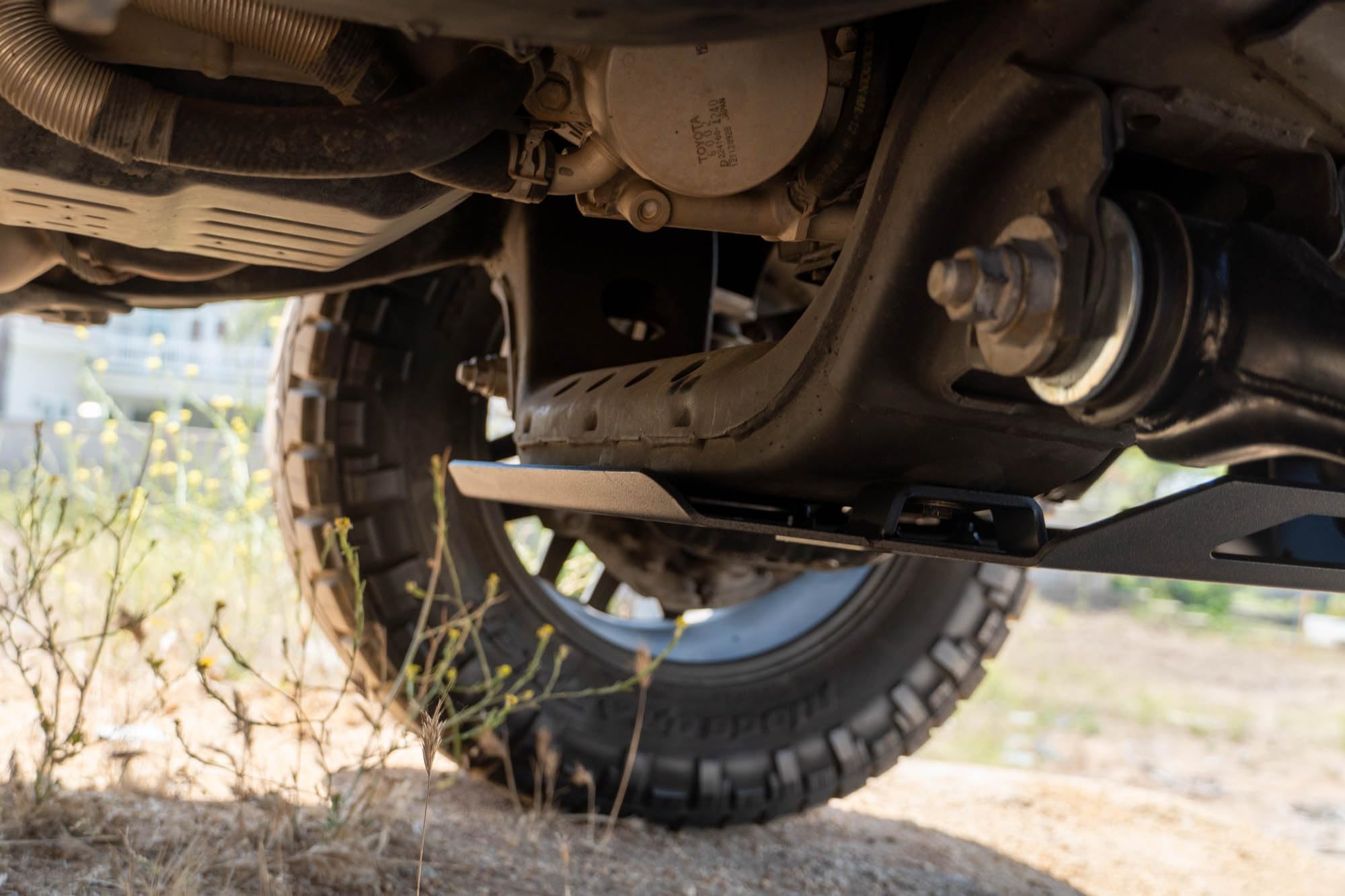 Front Skid Plate DV8 for 2016-2023 Toyota Tacoma | Features Oil Filter & Drain Bolt Access Covers | Pairs with DV8 Front Bumpers for 3rd Gen Tacoma | Fully Bolt-On | Micro-Texture Black Powder Coat