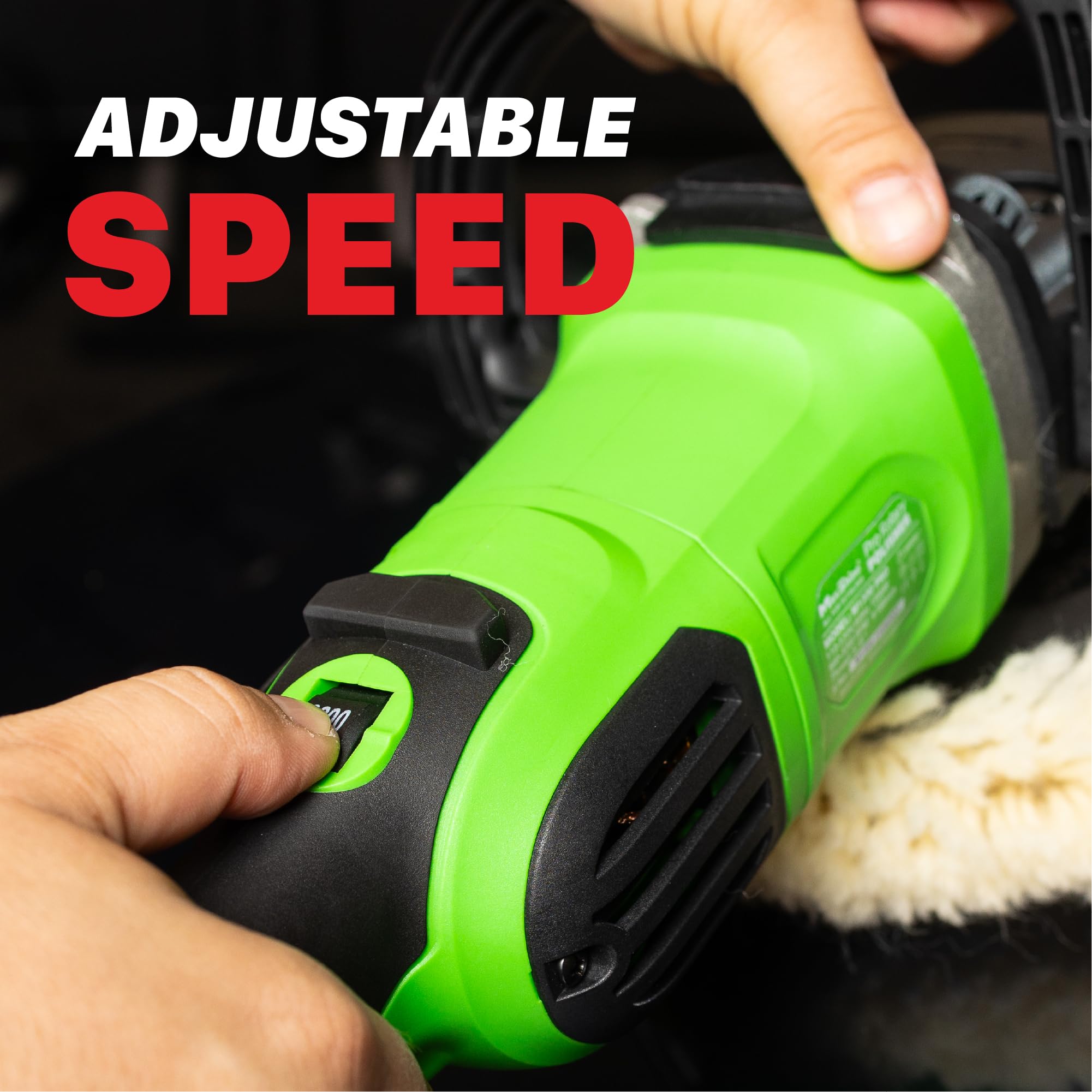 M1300 Pro Maxshine 7" Rotary Polisher - 1300W, 6-Speed, 5/8” Thread - Auto Detailing Tool for Paint Protection, Swirl & Scratch Repair, Buffing, Glossy Shine - Ideal for Cars, Trucks, SUVs