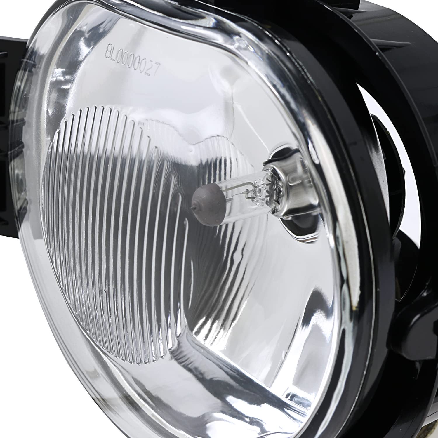 Clear Driving Fog Lights + Bulbs + Switch SPEC-D TUNING Compatible with 2002-2008 Dodge Ram 1500 2500 3500, 2004-2006 Dodge Durango, L+R Pair Assembly