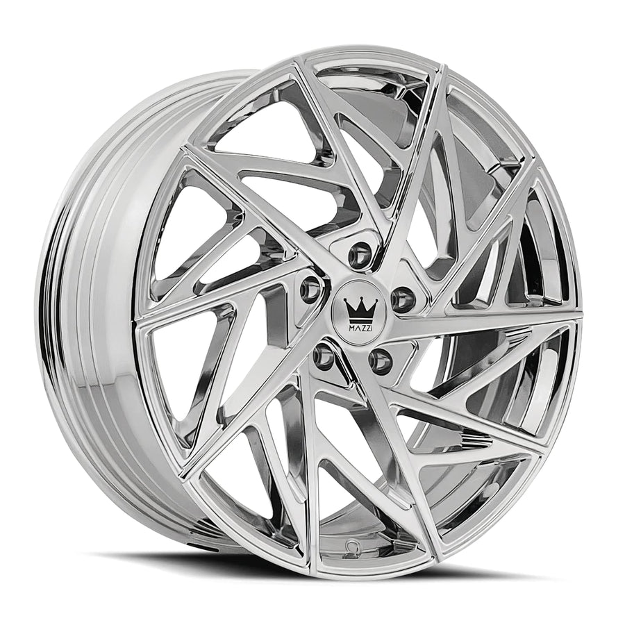 20x8.5 Mazzi 377 Freestyle 5x115 +35mm Chrome Wheel Rim 20" Inch
