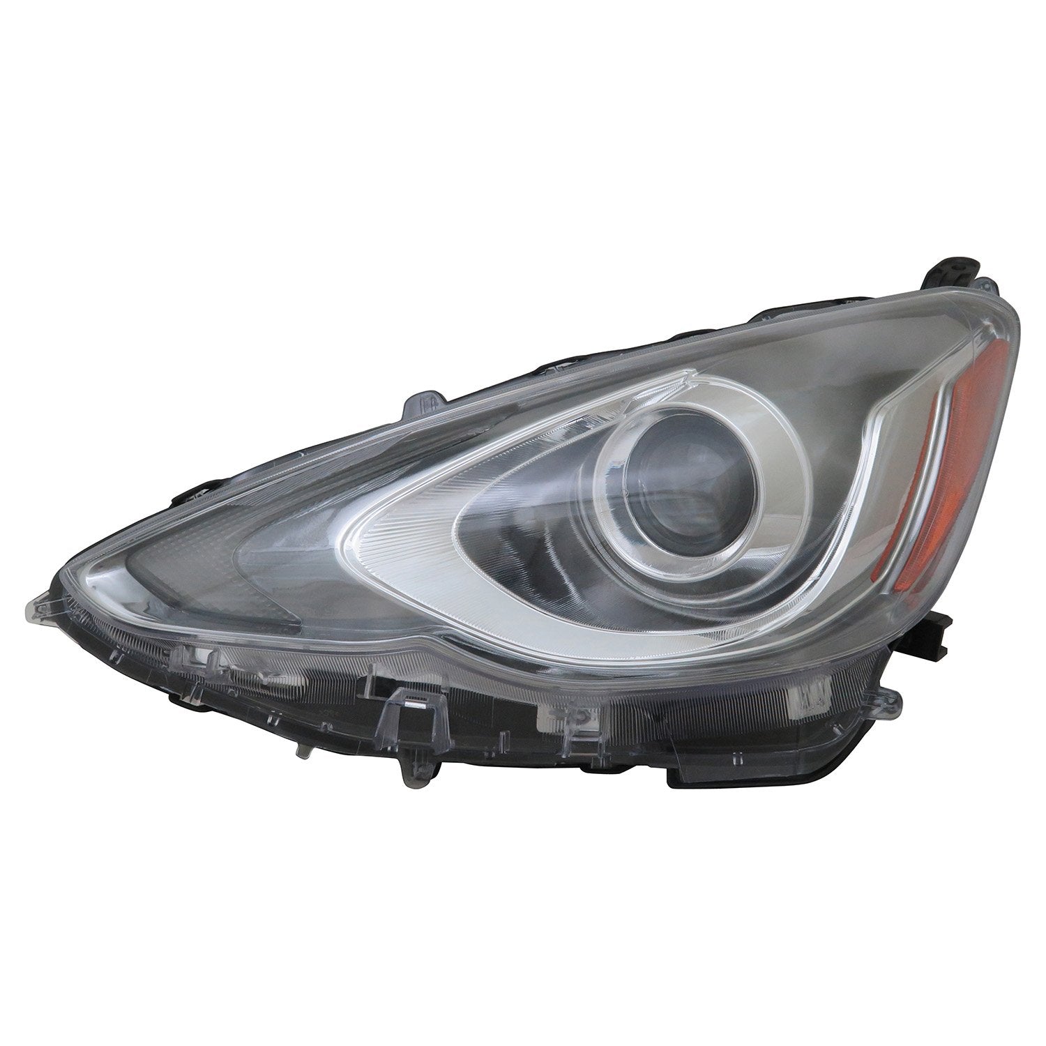 Left TYC Headlight Assembly Compatible with 2015-2017 Toyota Prius C