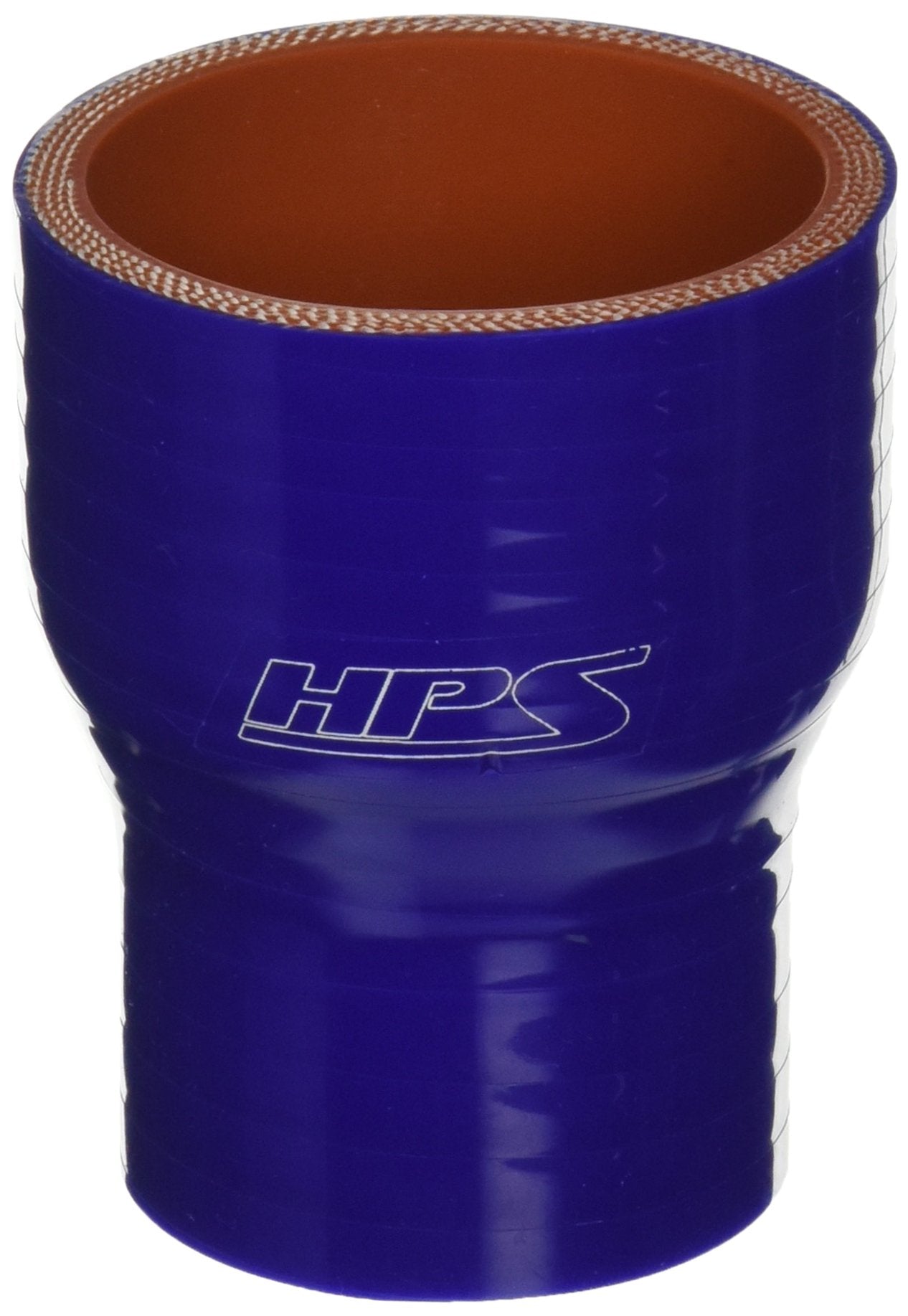 HPS Silicone HTSR-150-200-BLUE High Temperature 4-ply Reinforced Reducer Coupler Hose, 80 PSI Maximum Pressure, 3" Length, 1-1/2" > 2" ID, Blue
