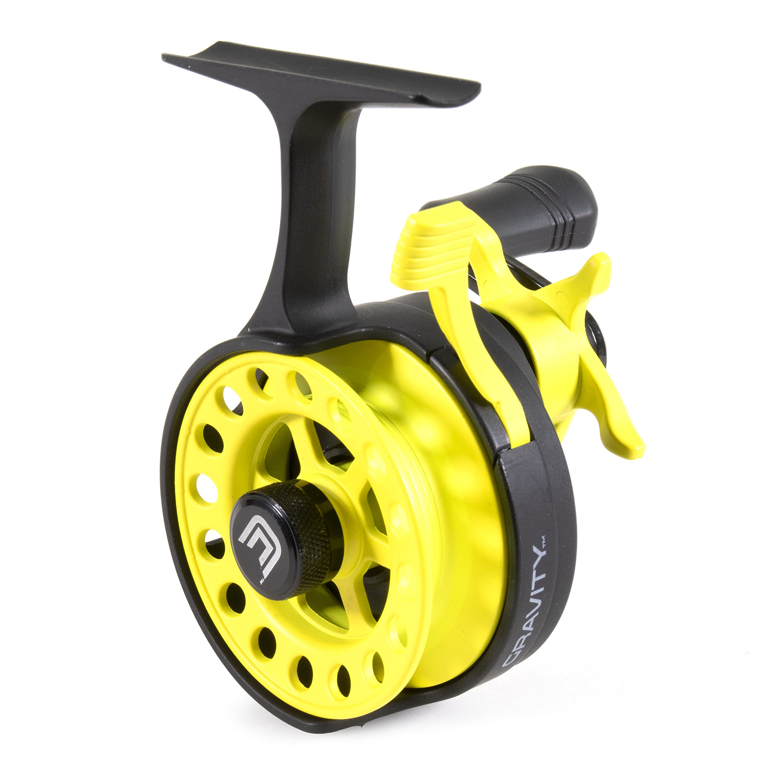CLAM Gravity Reel 16628 - LH Retrieve, Acid Yellow
