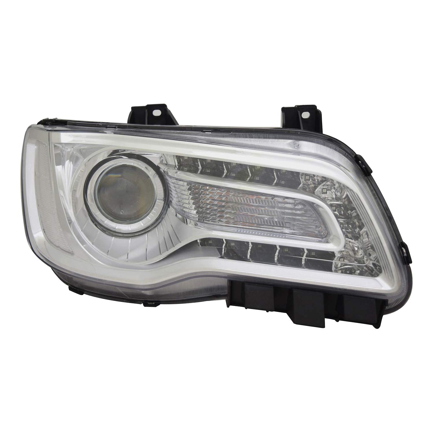 Right TYC Headlight Assembly Compatible with 2018-2021 Chrysler 300