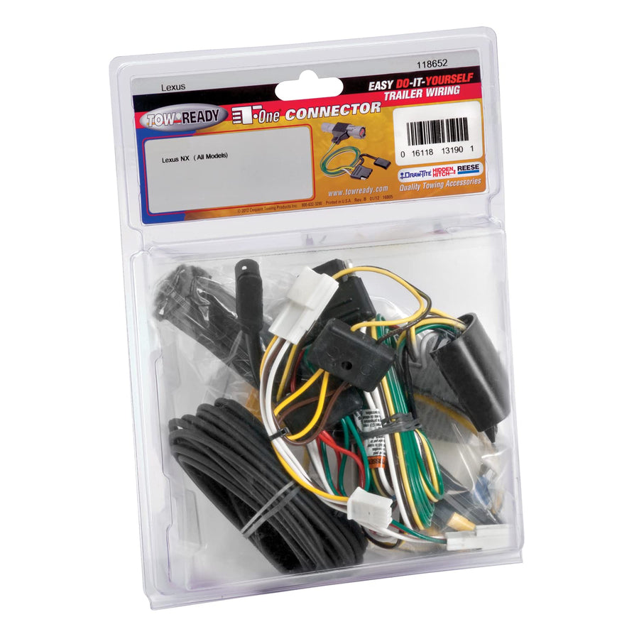 T-One® TEKONSHA Harness T-Connector, 4-Way Flat, Compatible with Select Lexus NX200t, NX300h