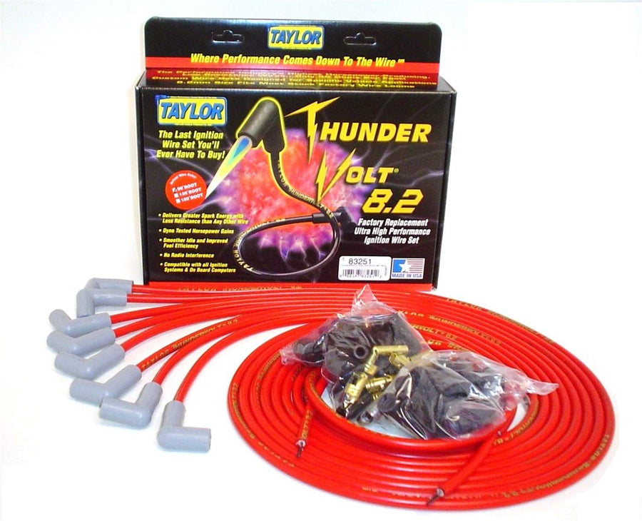 Universal Taylor Cable 83251 Red ThunderVolt 8.2 Ignition Wire Set