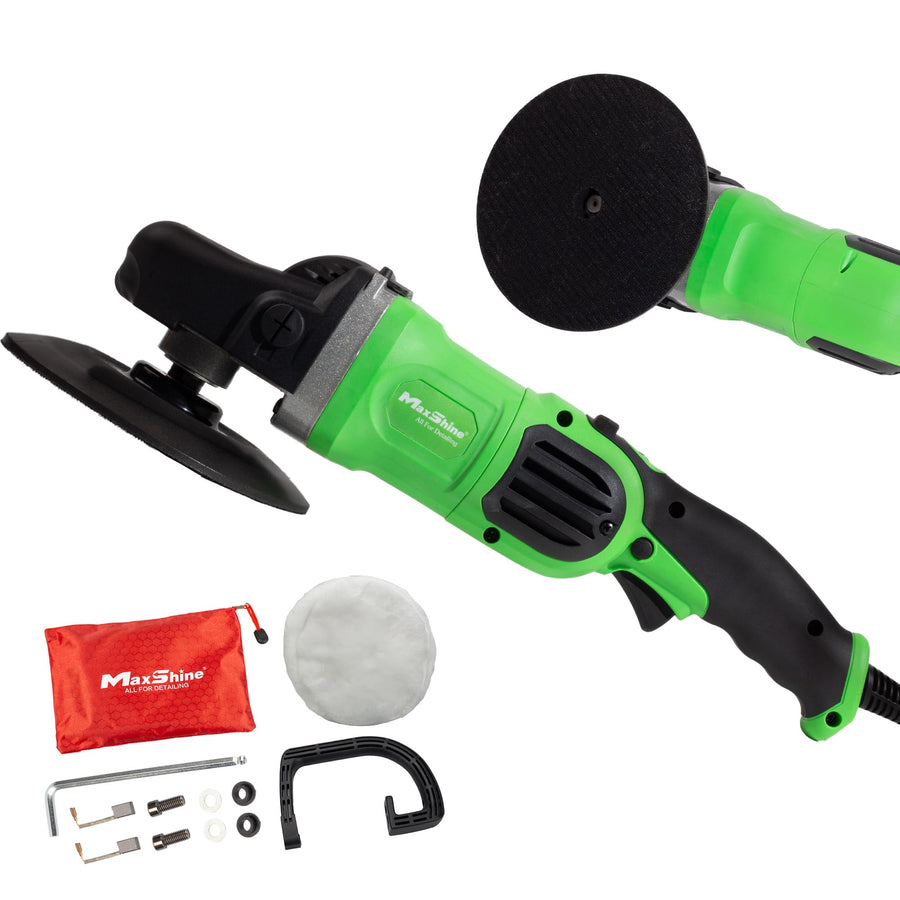 M1300 Pro Maxshine 7" Rotary Polisher - 1300W, 6-Speed, 5/8” Thread - Auto Detailing Tool for Paint Protection, Swirl & Scratch Repair, Buffing, Glossy Shine - Ideal for Cars, Trucks, SUVs