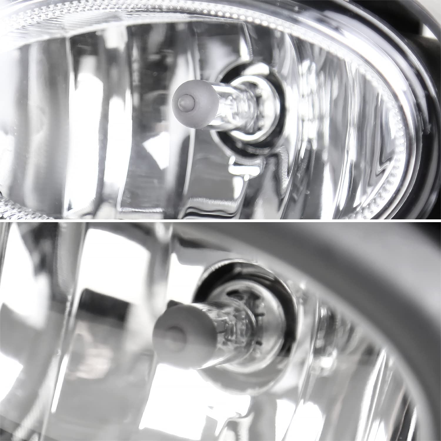 Spec-D Tuning Fog Lights Clear Lens + H8 Bulbs + Switch Included Compatible with Honda HR-V 2016-2018 L+R Pair Assembly
