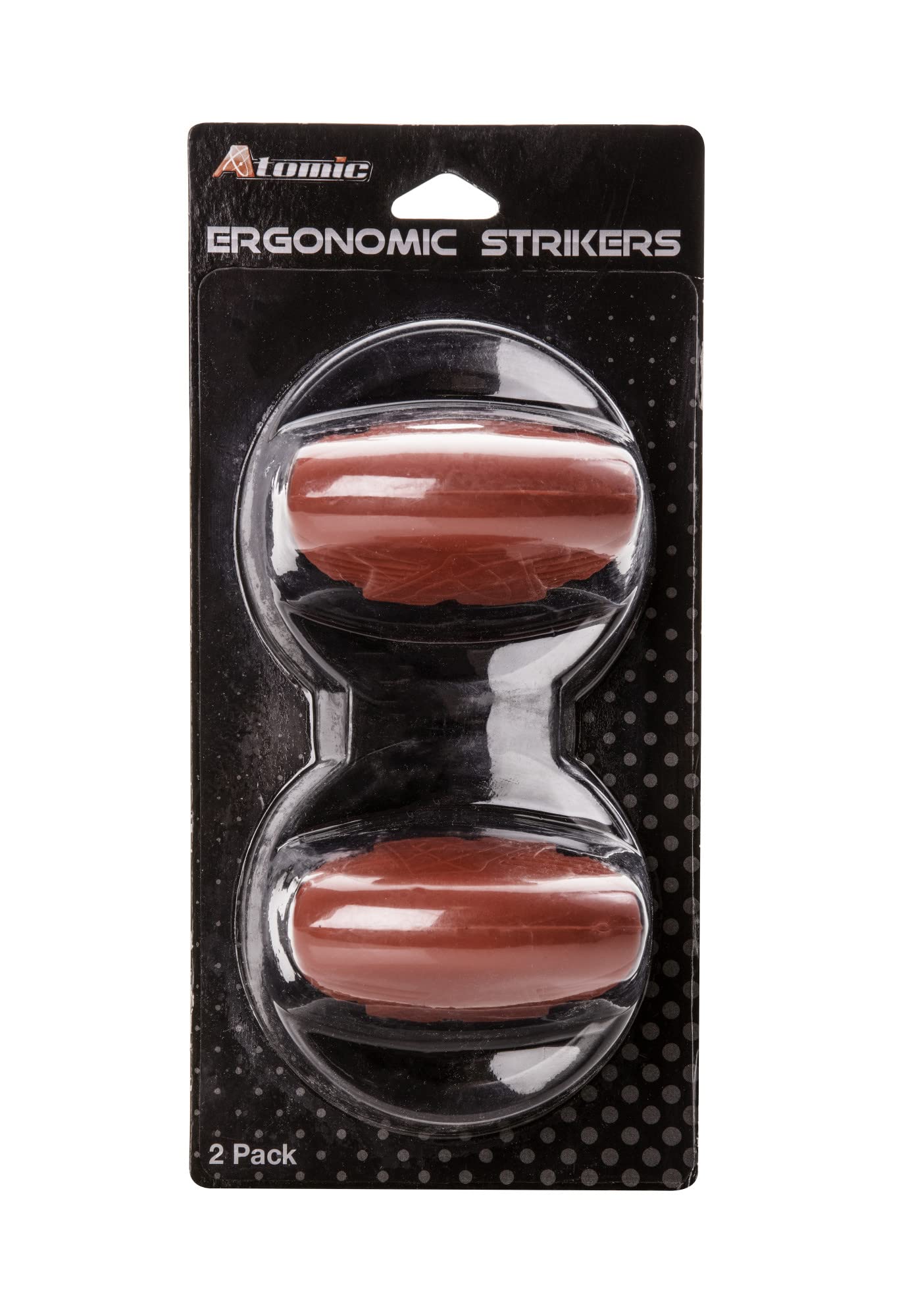 Atomic Premium Ergonomic Air Hockey Strikers for Use with Air Hockey or Push Hockey Tables (2-Pack), One Size (P0274)