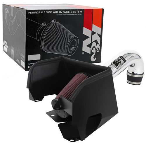 Cold Air Intake System K&N: High-Flow Air Filter, Increase Performance & Towing: Compatible with 2019-2024 RAM 1500, 77-1578KP