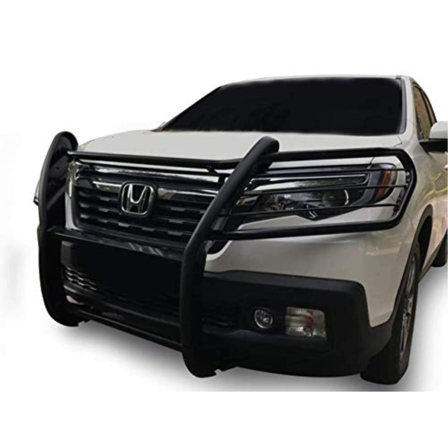 Bumper Guard Black Horse Grille brush Modular Black Compatible with 2016-2019 Honda Ridgeline-17H01MA