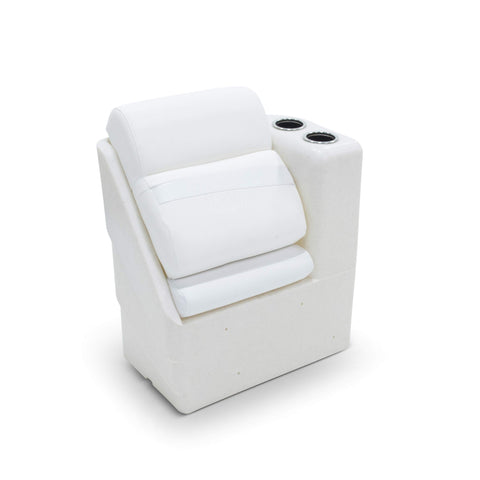Right Arm TAYLOR MADE PRODUCTS 17" Pontoon Chaise - White