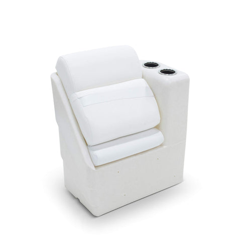 Right Arm TAYLOR MADE PRODUCTS 17" Pontoon Chaise - White