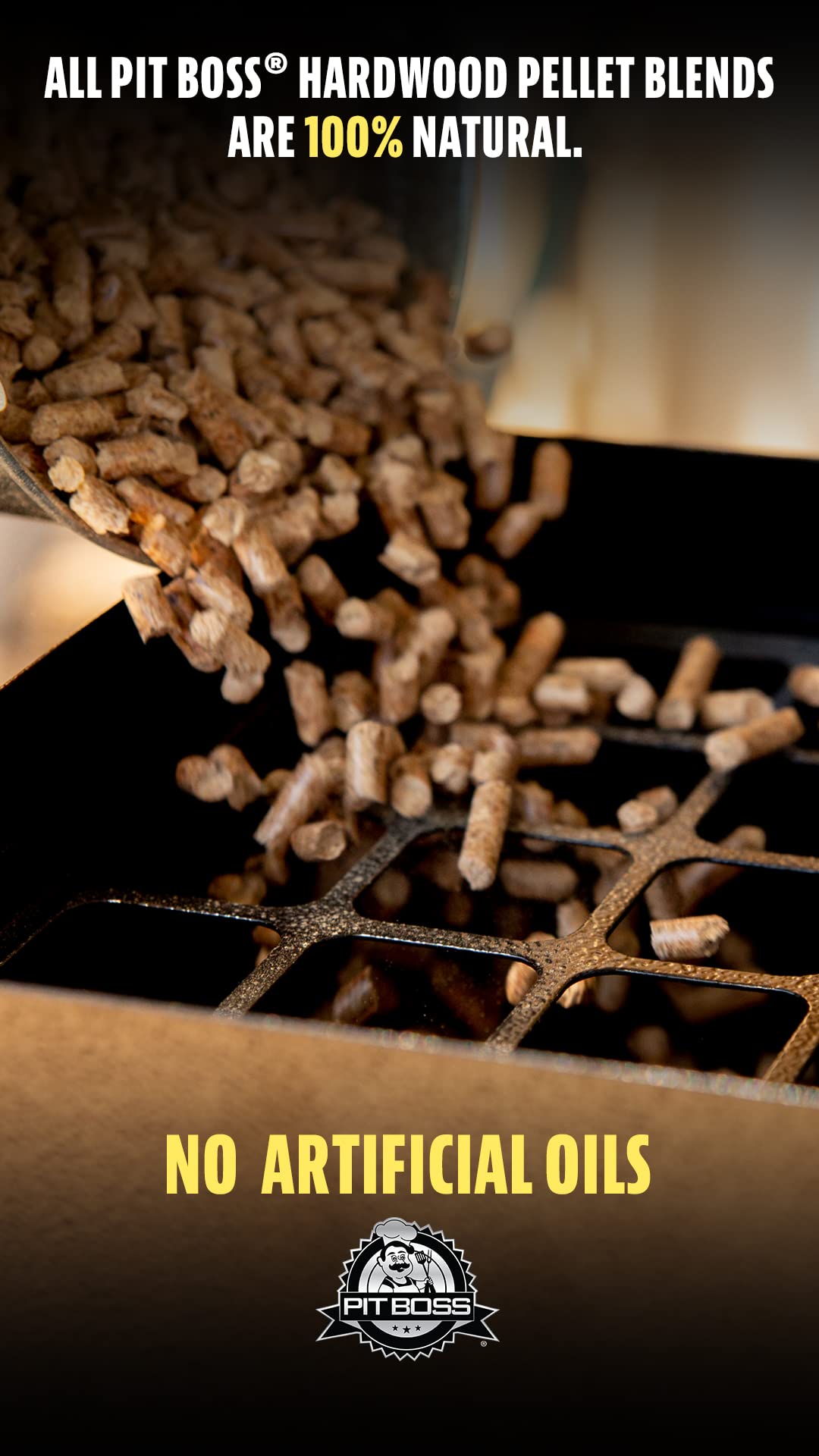 All Natural Hardwood BBQ Wood Pellets (40 pound Classic Blend) for Pellet Grills and Smokers Pit Boss