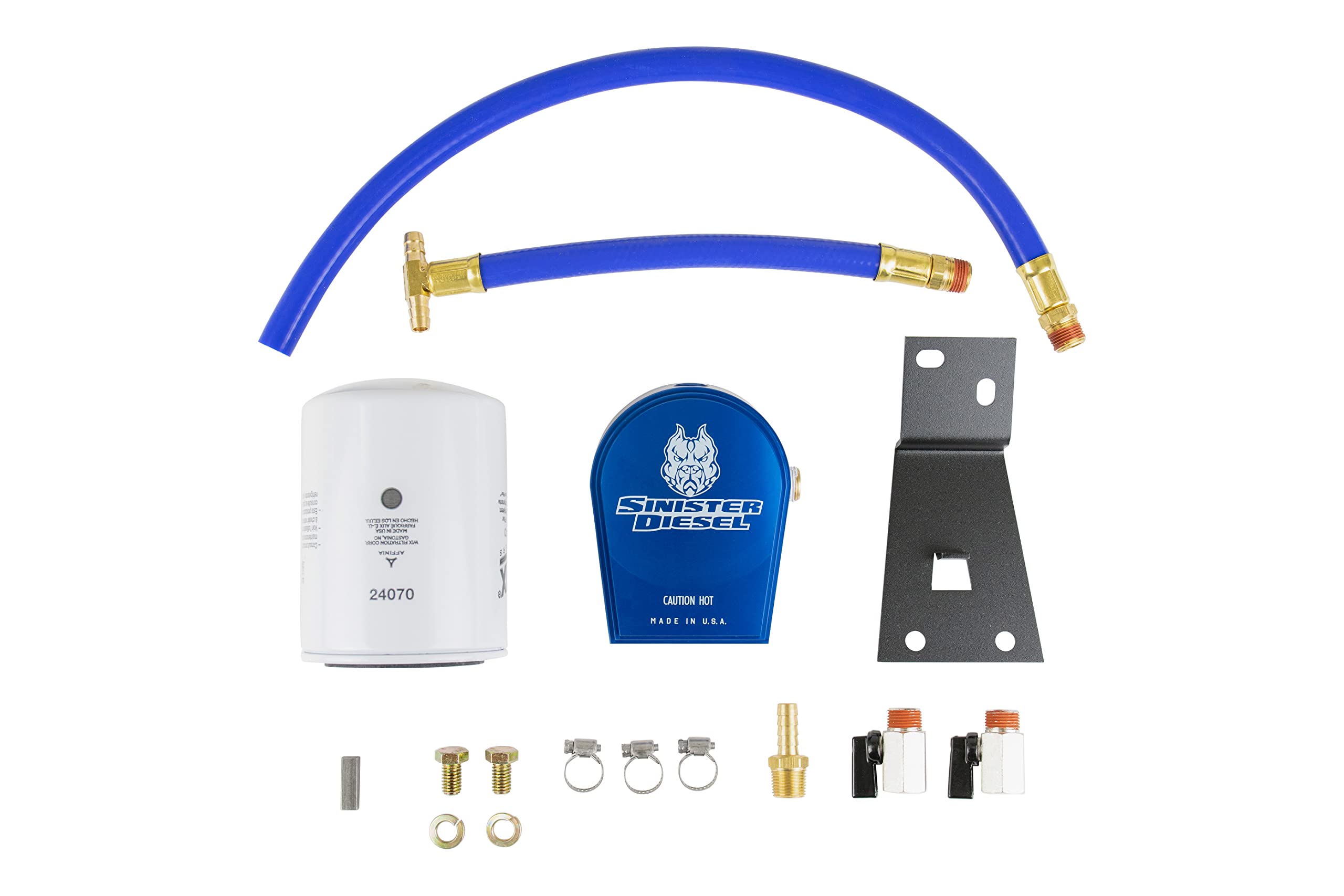 Coolant Filtration System Sinister Diesel (w/WIX) for 1999-2003 Ford Powerstroke 7.3L