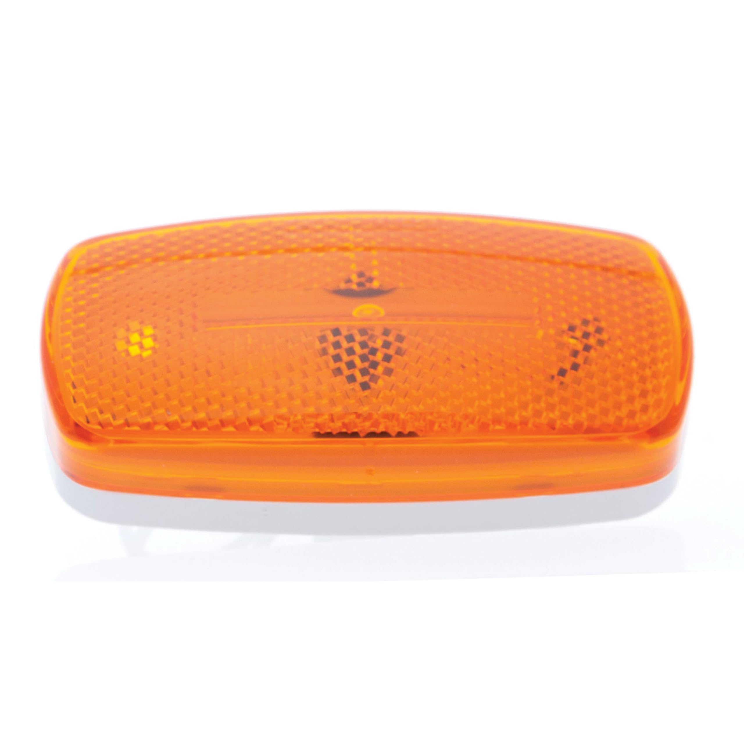 Optronics Surface Mount MC32AS Marker/Clearance Light - 4" x 2" x 1.125", Amber Lens with White Base