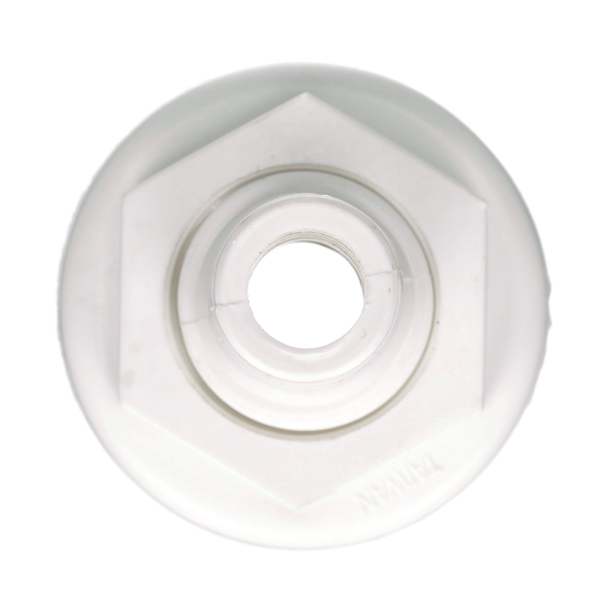 Polypropylene attwood 3873-3 Straight Thru-Hull Connector for Boating Plumbing Fittings, White Finish