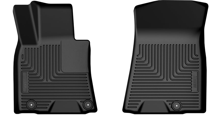 Weatherbeater Husky Liners Floor Mats | Fits 2022-2025 Genesis GV70 | Front Row, 2-pc Black - 18971