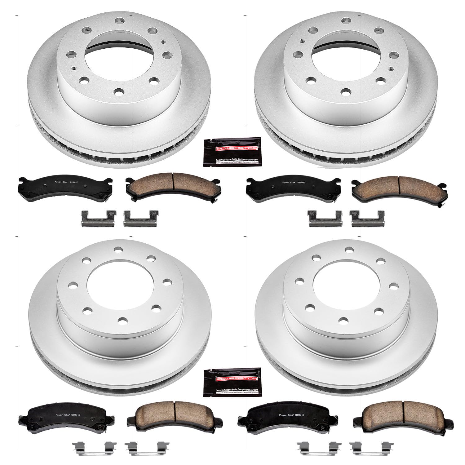 Power Stop Z17 Evolution Geomet® Coated Brake Kit Front and Rear