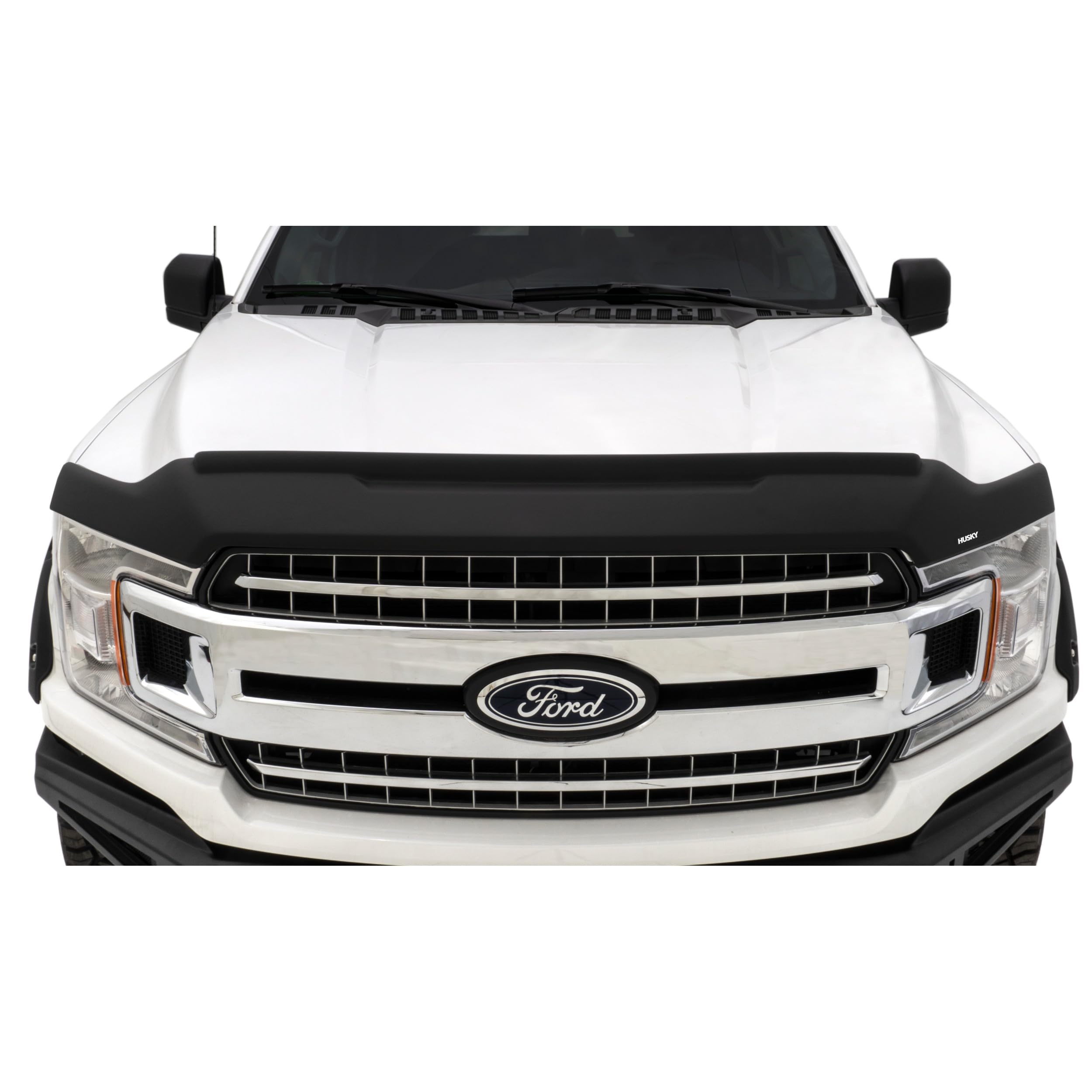 Aeroskin II Hood Protector Husky Liners | Fits 2017-2022 Ford F-250. F-350, F-450, F-550 Super Duty | Low Profile Deflector/Bug Shield - 1 pc., Textured Black | 2830135