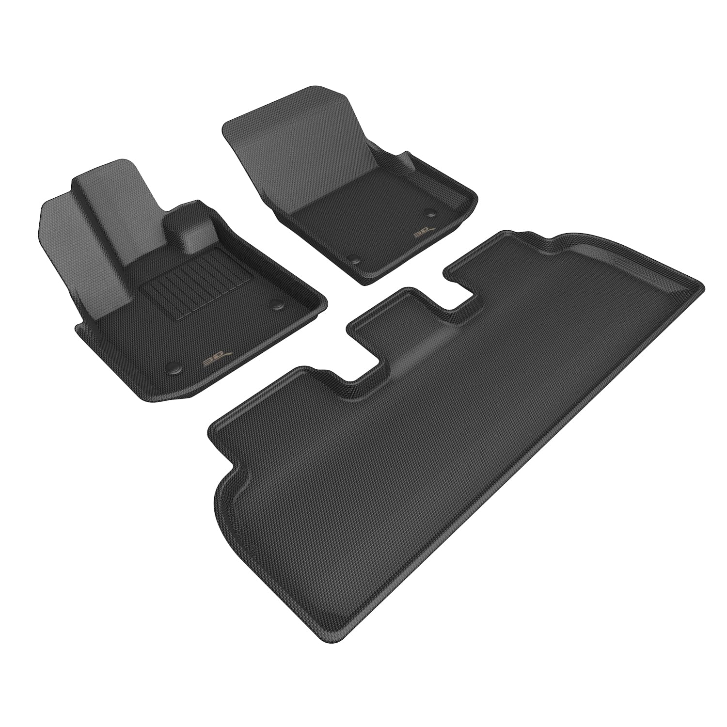 Kagu Floor Mat (Black) 3D MAXpider Custom Fit Compatible with Fisker Ocean 2023-2024 - Full Set
